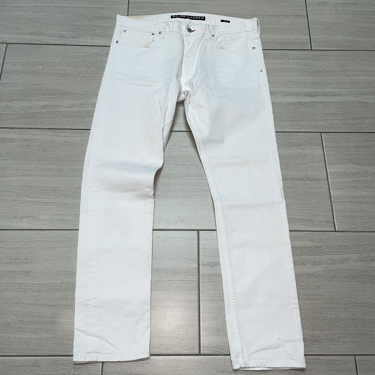 Ralph Lauren Black Label Polo Ralph Lauren White Denim Size US 36 / EU 52 - 1 Thumbnail