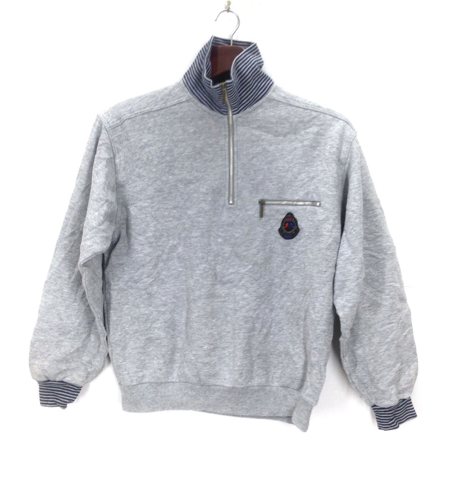 Asics × Japanese Brand Made In Japan Vintage Asics Quarter Zipper Sweatshirts Size US M / EU 48-50 / 2 - 1 Thumbnail