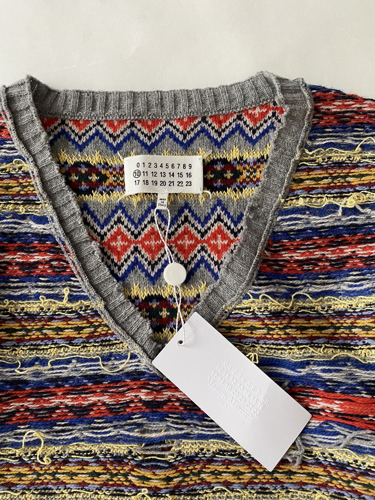 Maison Margiela Maison Margiela SS21 Sample BNWT Cropped Inside Out Sweater Size US S / EU 44-46 / 1 - 3 Thumbnail