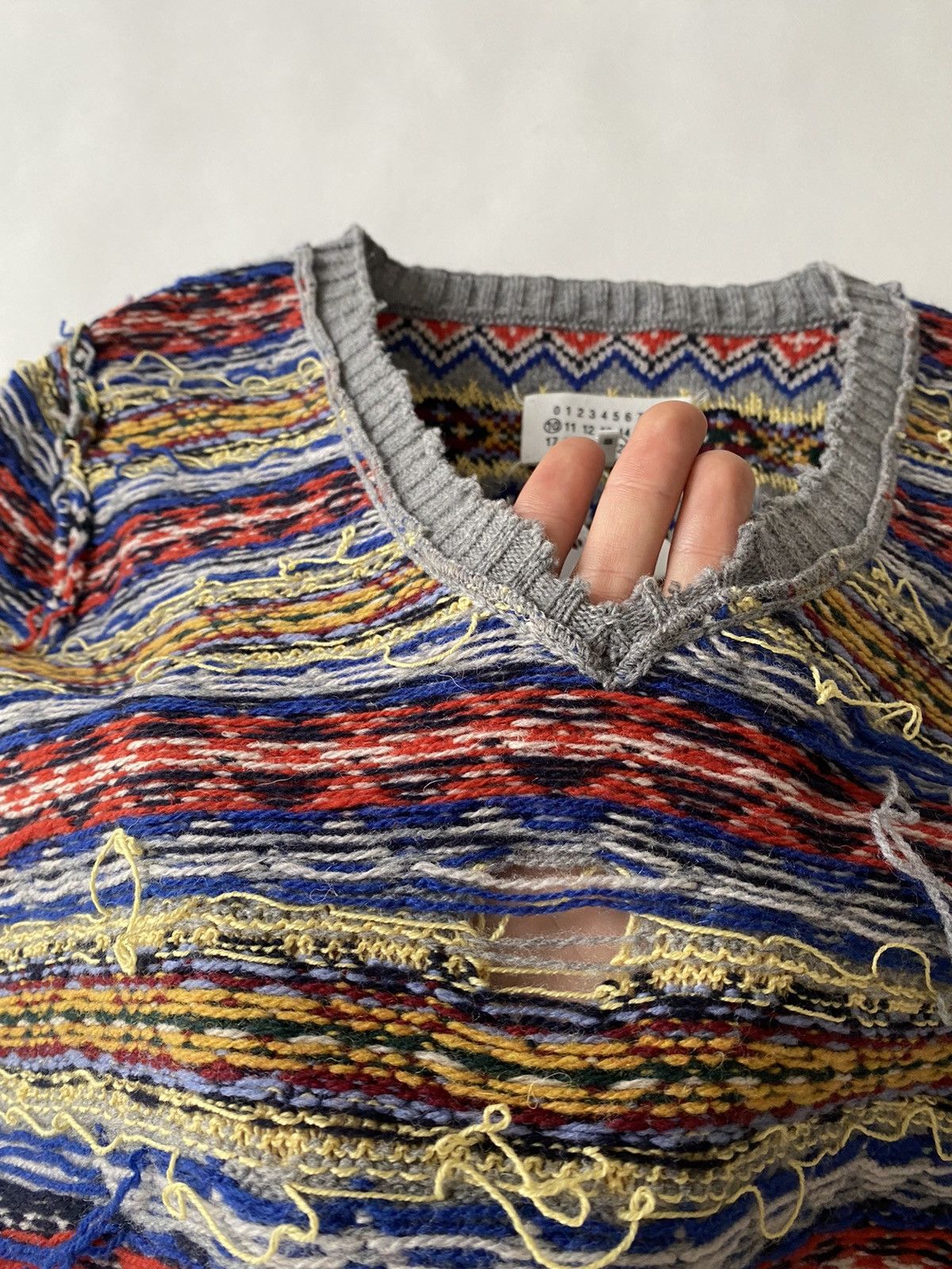 Maison Margiela Maison Margiela SS21 Sample BNWT Cropped Inside Out Sweater Size US S / EU 44-46 / 1 - 7 Thumbnail