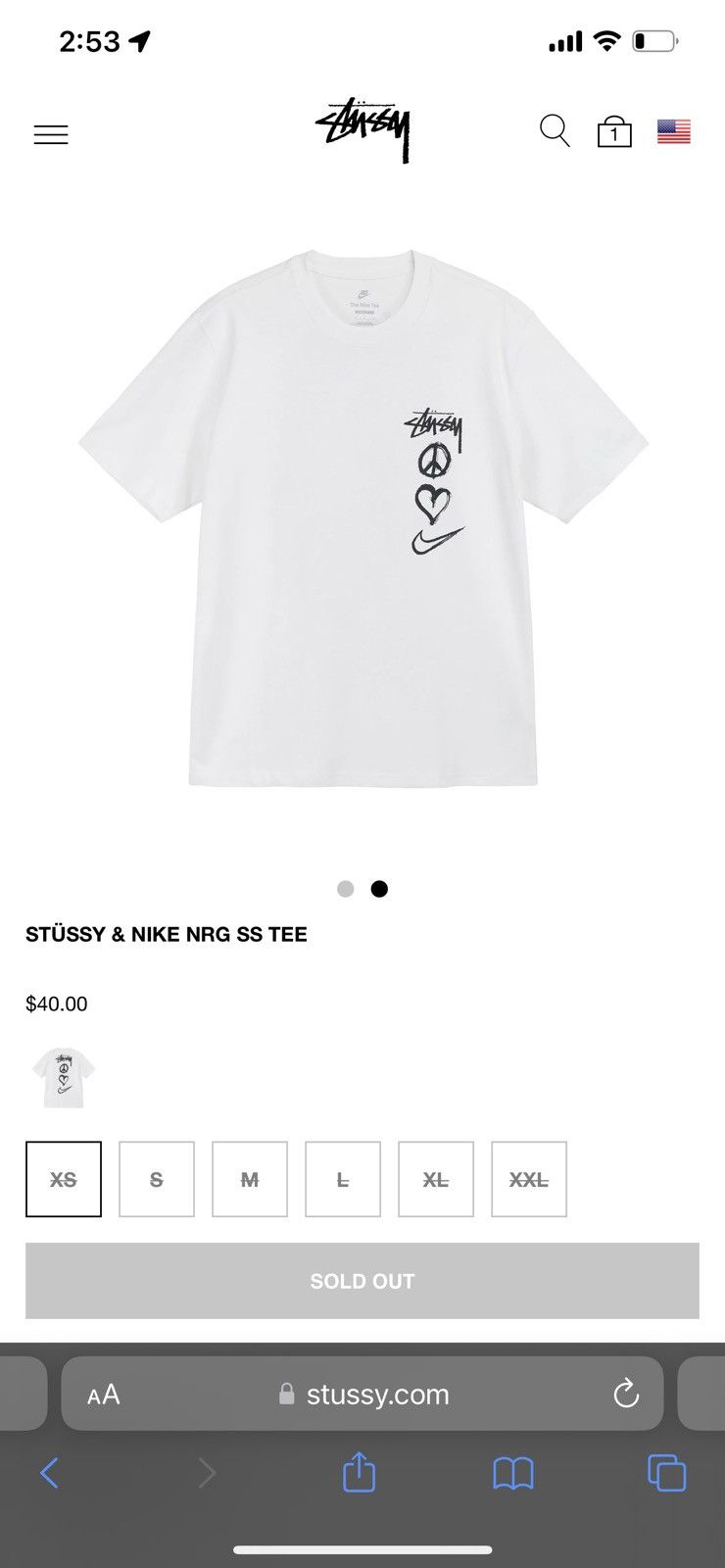Nike × Stussy STÜSSY & NIKE NRG SS TEE | Grailed