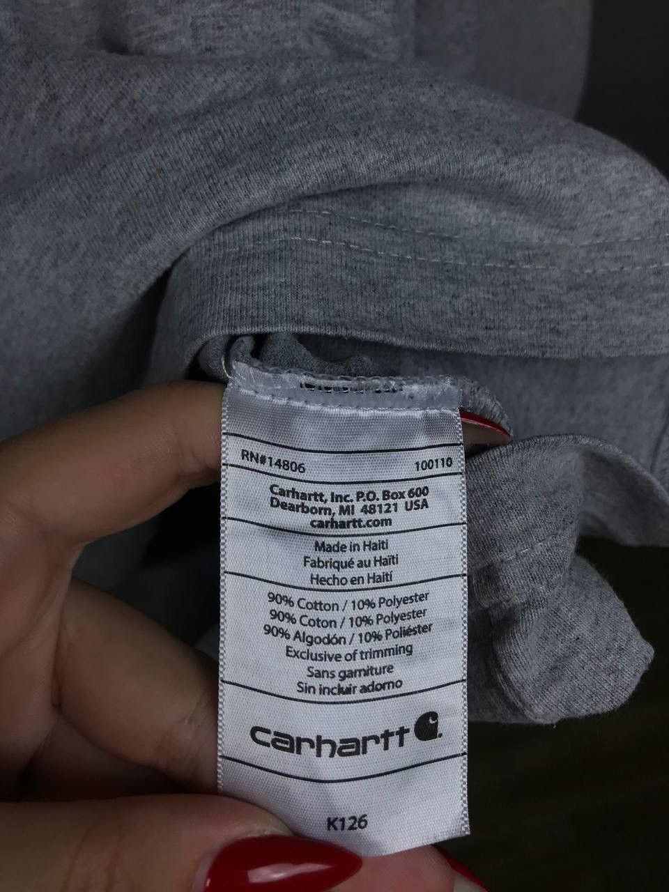 Carhartt Carhartt streetwear vintage patch gray longsleeve Size US L / EU 52-54 / 3 - 6 Thumbnail
