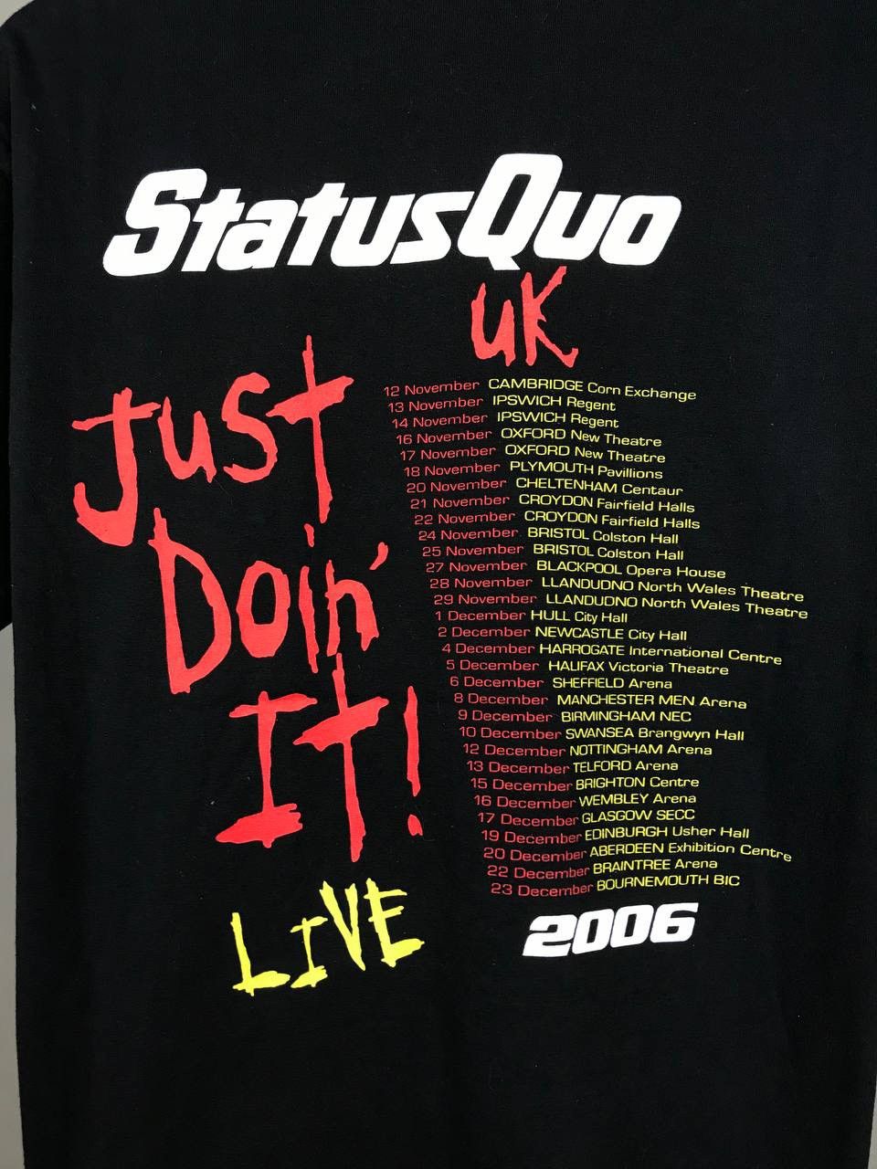 Band Tees Status Quo 2006 vintage rock band tour tee Size US M / EU 48-50 / 2 - 7 Thumbnail