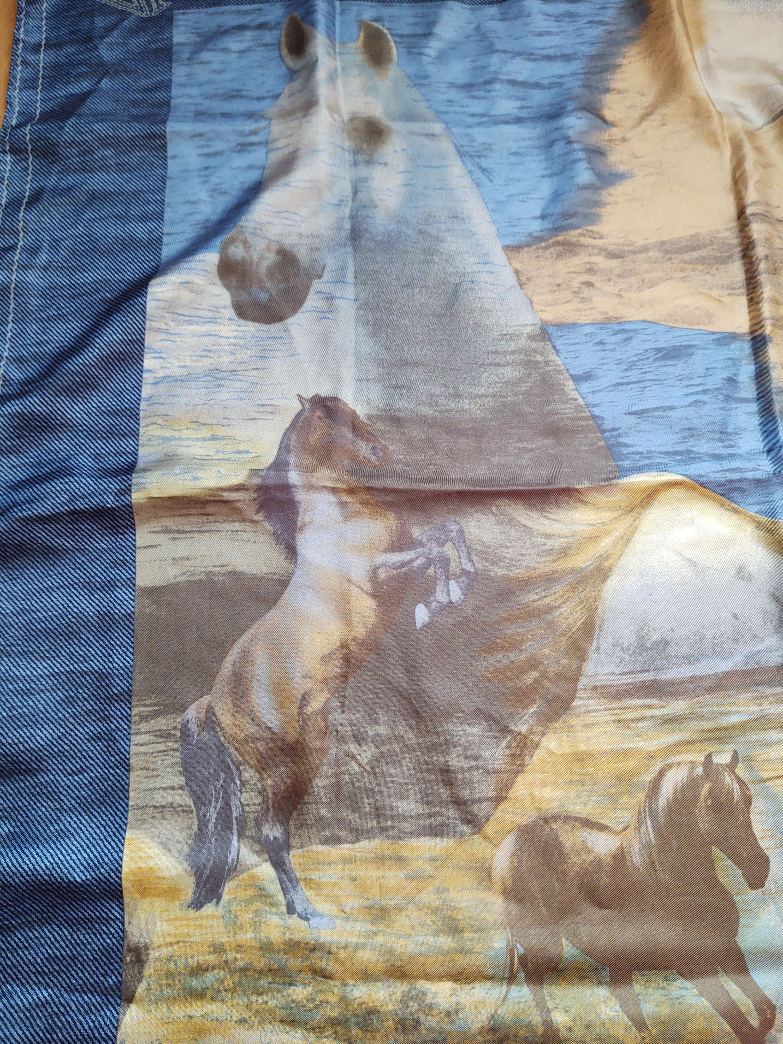 Escada Vintage silk scarf nature print brand ESCADA horses print 🐎 Size ONE SIZE - 9 Thumbnail