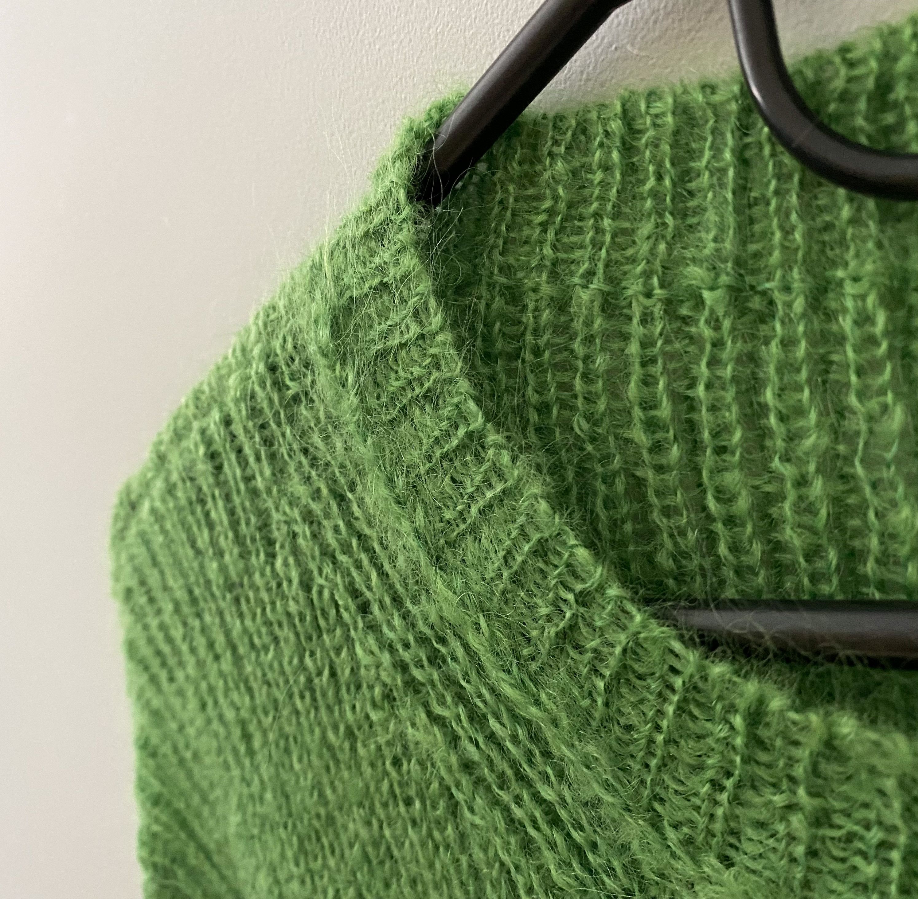 Japanese Brand × Vintage Mohair vintage Japanese Hand Knit Sweater Size US L / EU 52-54 / 3 - 6 Thumbnail