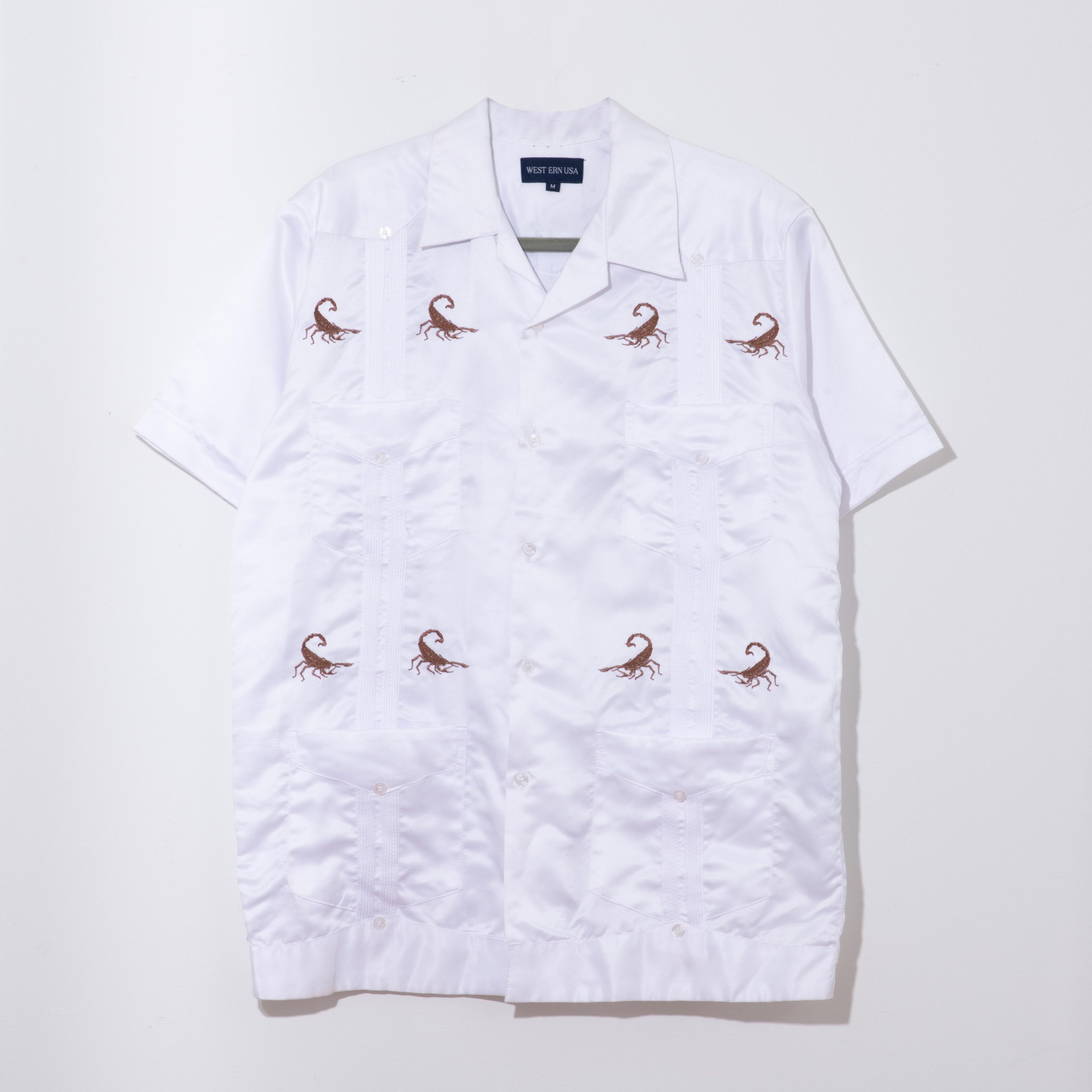 Vintage Vintage Cuban satin Scorpion shirt Size US L / EU 52-54 / 3 - 1 Thumbnail