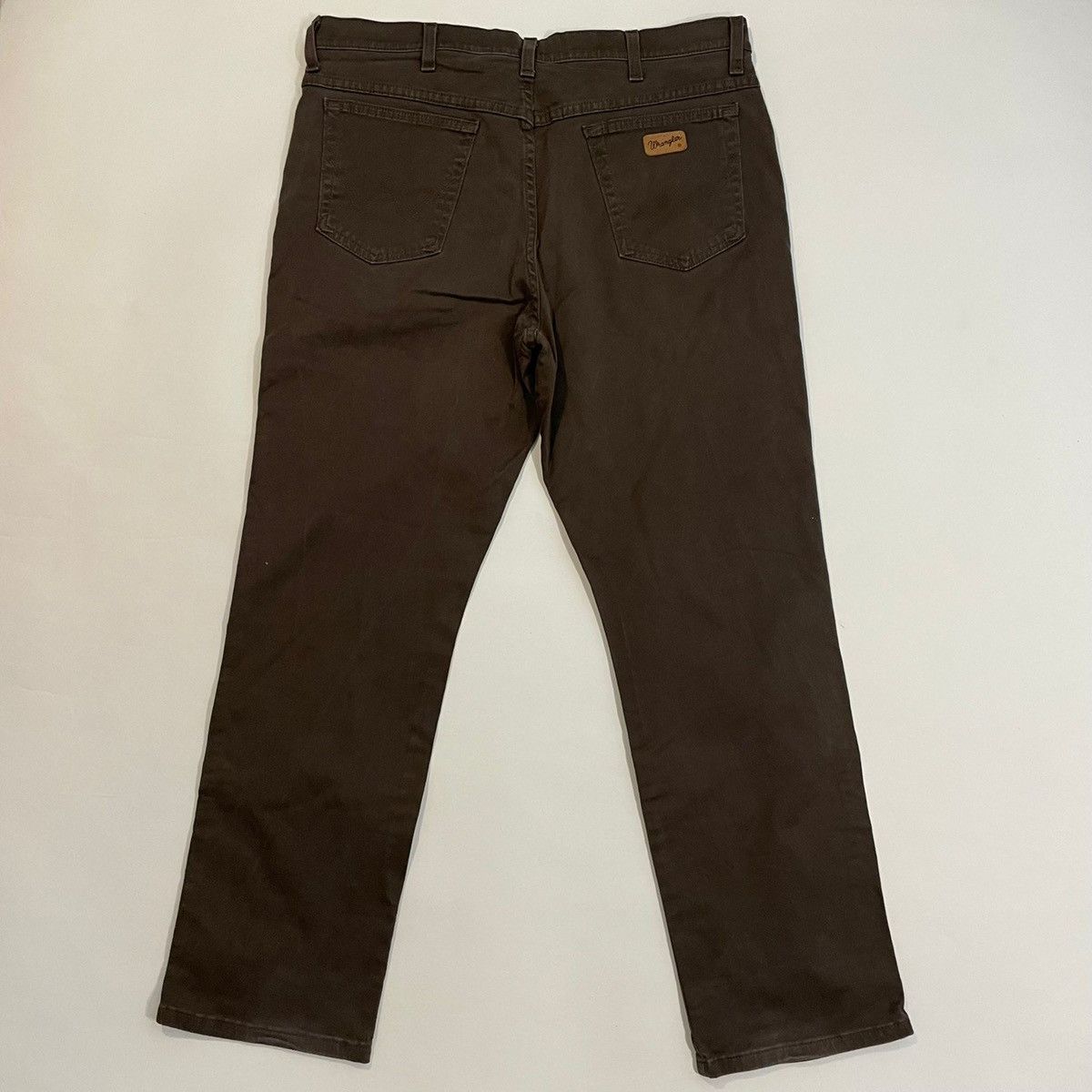 Wrangler jeans trousers in brown vintage 90s straight leg r