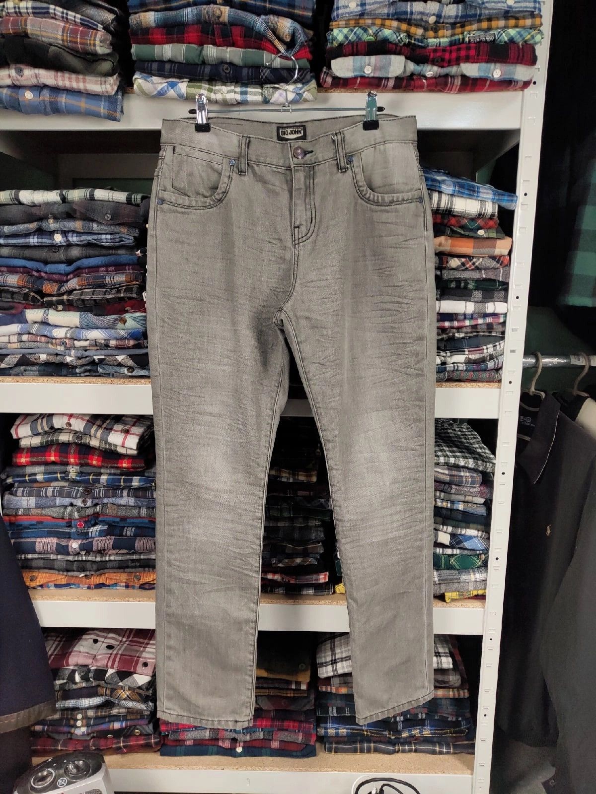 Big John Big John Vintage Japan Gray Faded Denim Jeans Size US 32 / EU 48 - 22 Thumbnail