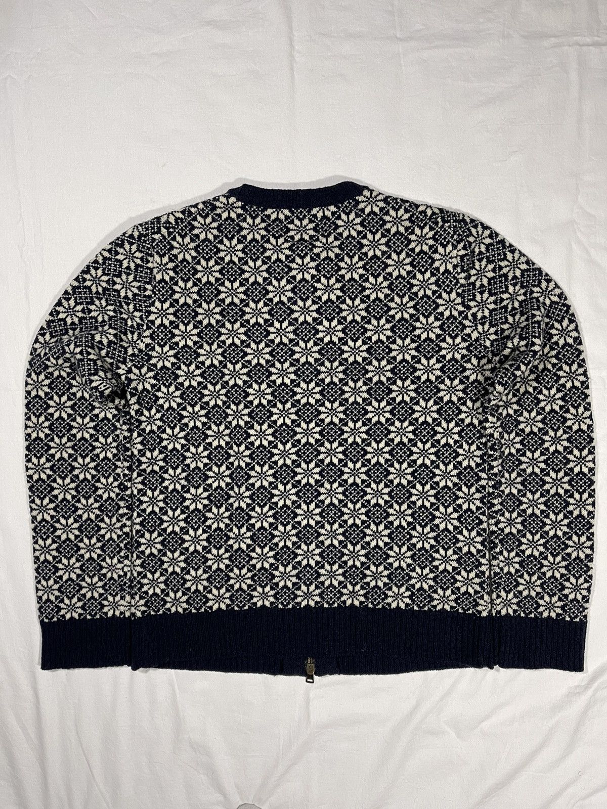 Number (N)ine FW08 “My Own Private Portland” wool knit snowflake cardigan Size US L / EU 52-54 / 3 - 2 Thumbnail