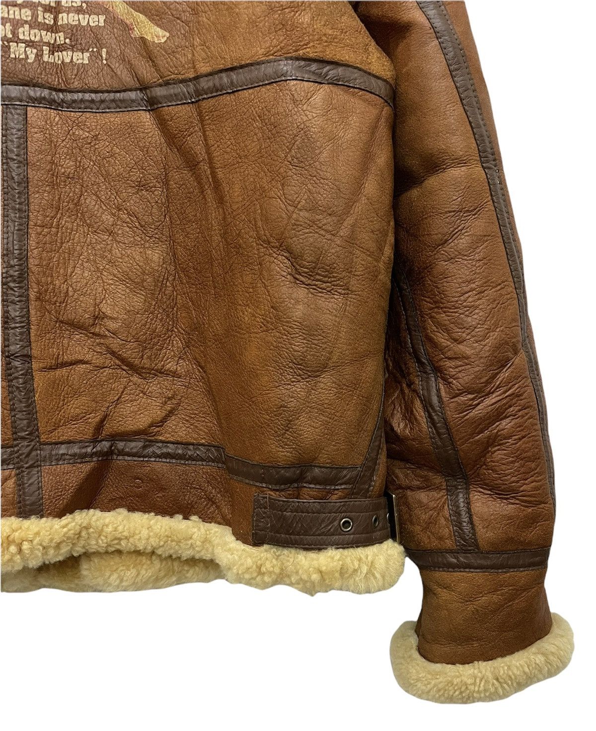 Vintage B-3 Leather Sheepskin Shearling Jacket