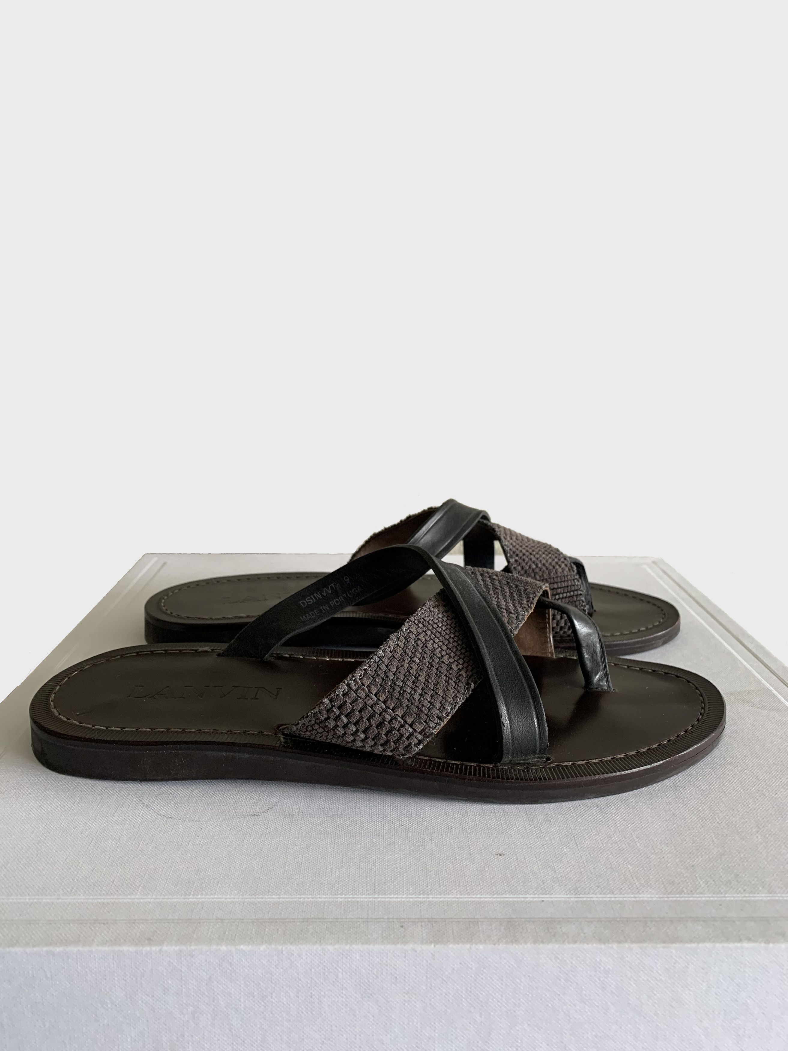 Lanvin Lanvin multi strap espresso leather sandals 42 9 Size US 9 / EU 42 - 1 Thumbnail