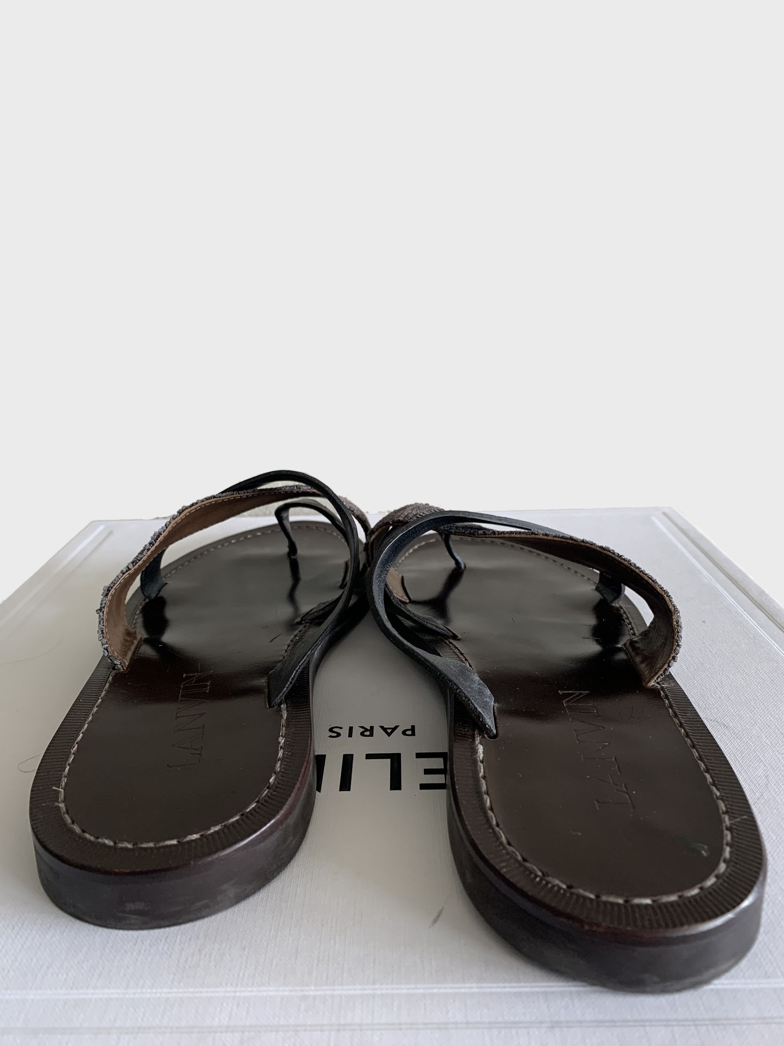 Lanvin Lanvin multi strap espresso leather sandals 42 9 Size US 9 / EU 42 - 7 Thumbnail