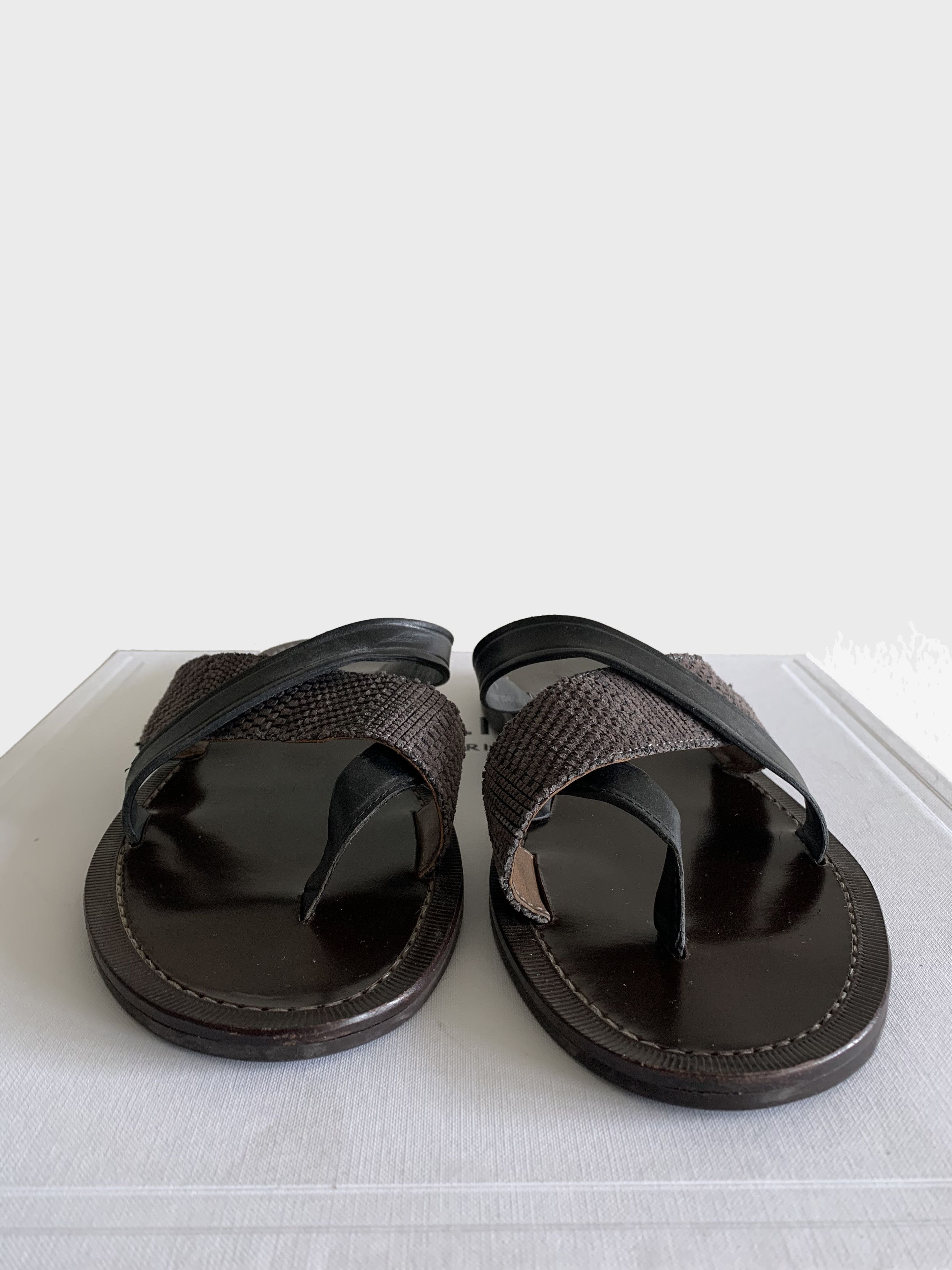 Lanvin Lanvin multi strap espresso leather sandals 42 9 Size US 9 / EU 42 - 2 Thumbnail