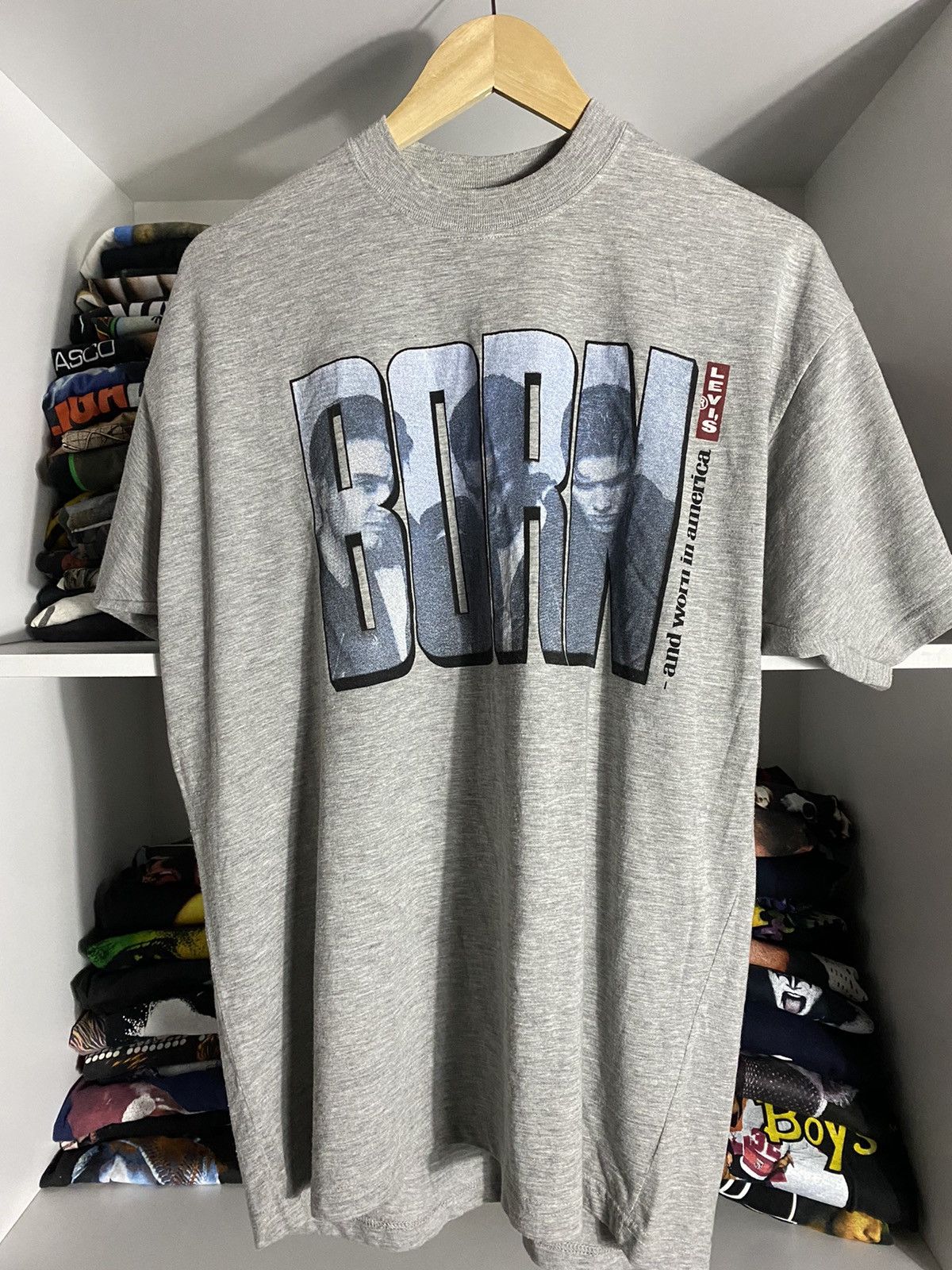 Levi's Levi’s t shirt born and worn in America 80s Size US M / EU 48-50 / 2 - 1 Thumbnail