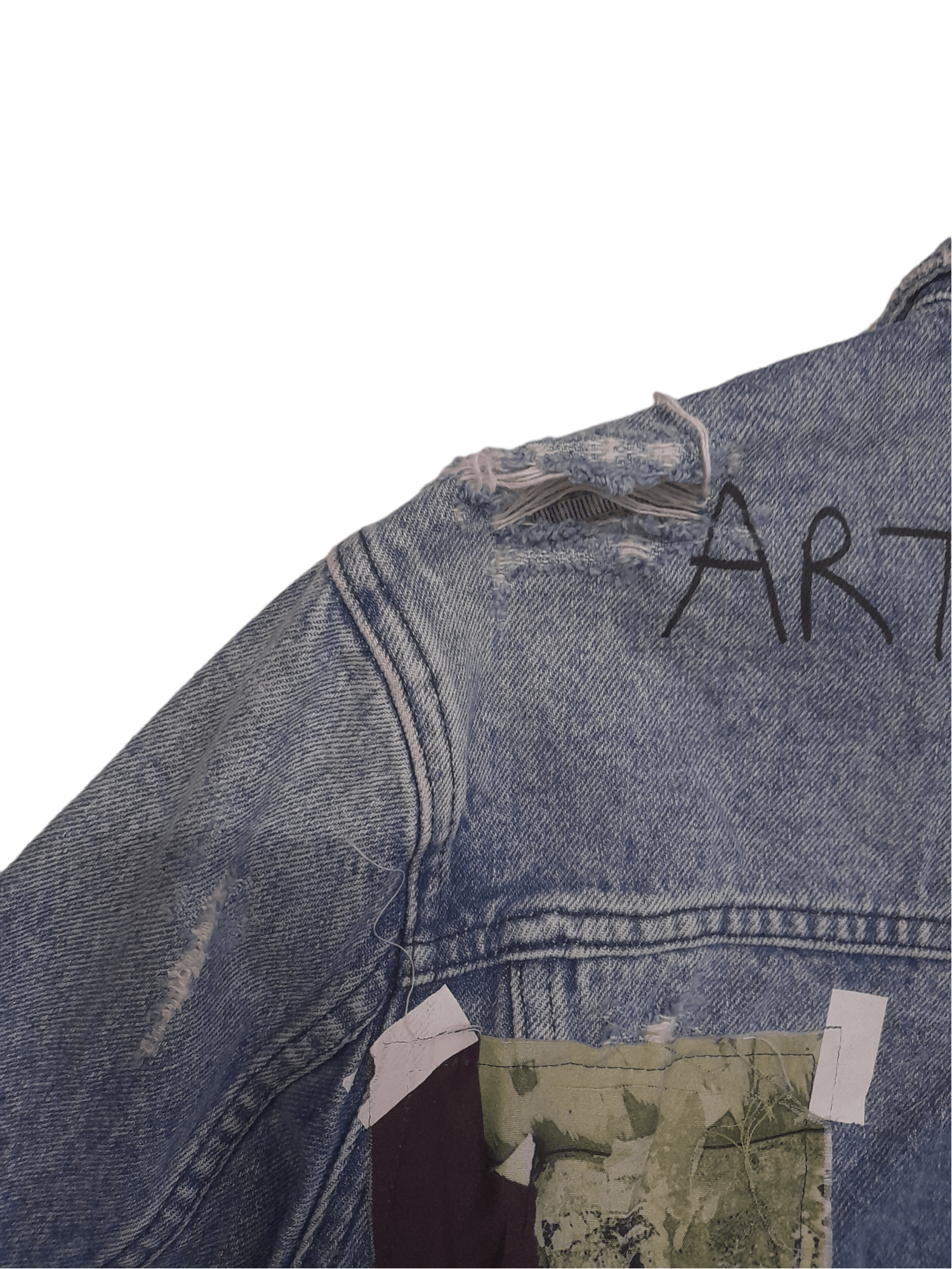 Zara Zara Distressed Denim Jacket (E64) Size US M / EU 48-50 / 2 - 9 Thumbnail