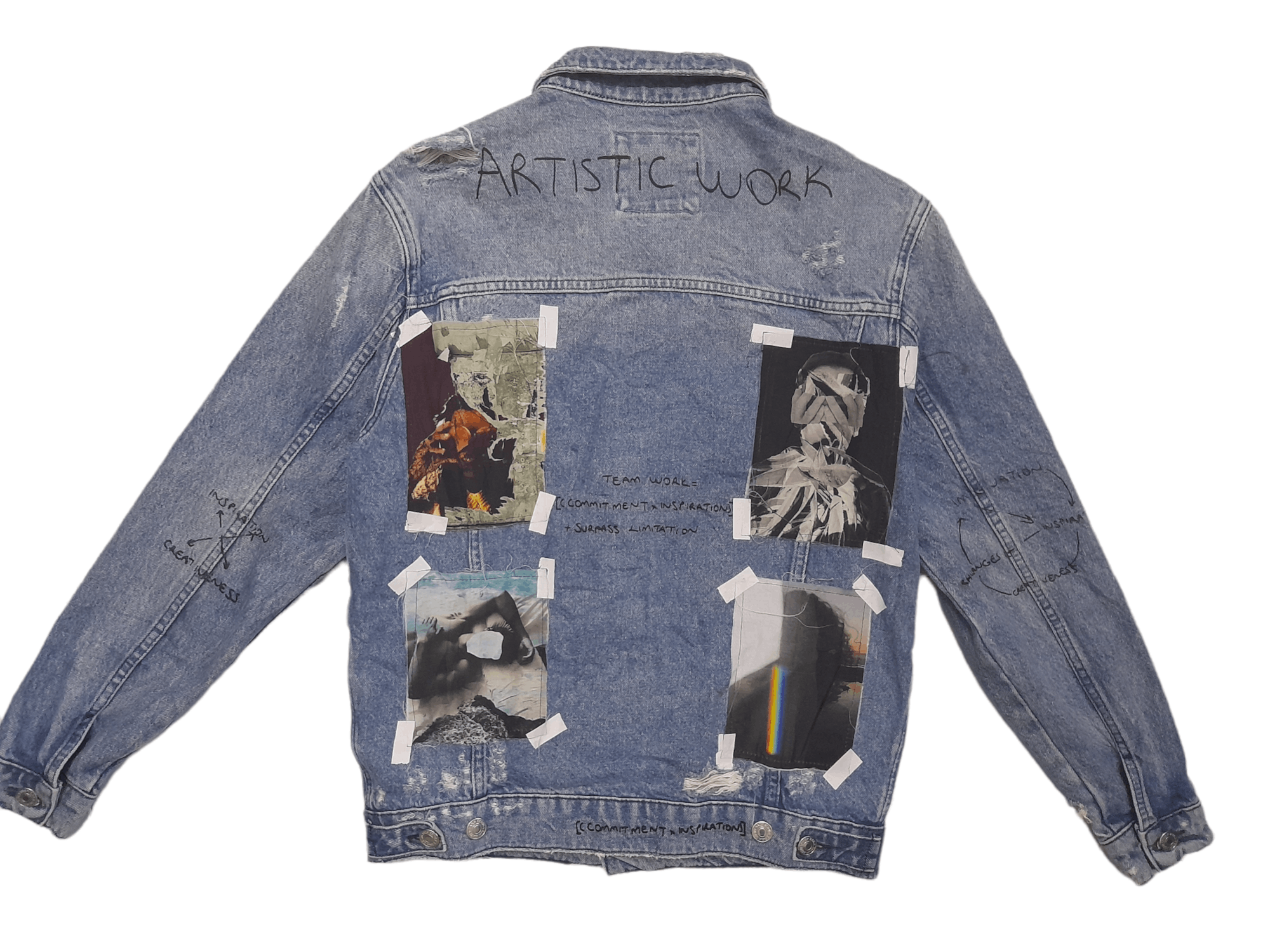 Zara Zara Distressed Denim Jacket (E64) Size US M / EU 48-50 / 2 - 1 Thumbnail