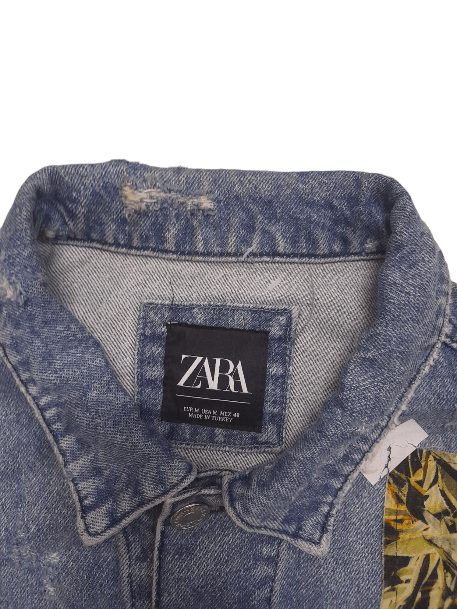 Zara Zara Distressed Denim Jacket (E64) Size US M / EU 48-50 / 2 - 6 Thumbnail