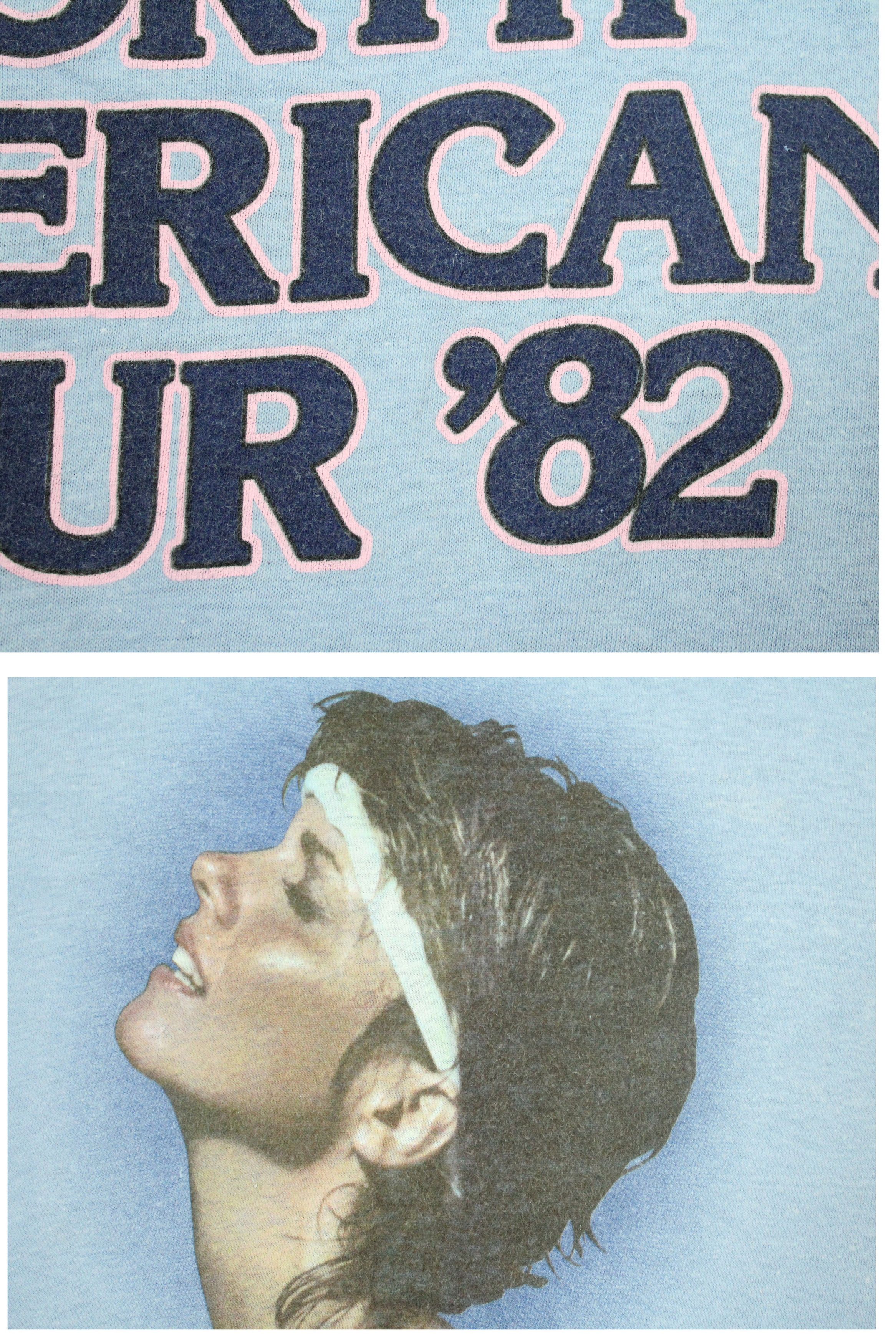 Band Tees × Vintage Vintage 80s OLIVIA NEWTON JOHN T Shirt Tour 82 PHYSICAL Size US M / EU 48-50 / 2 - 3 Thumbnail