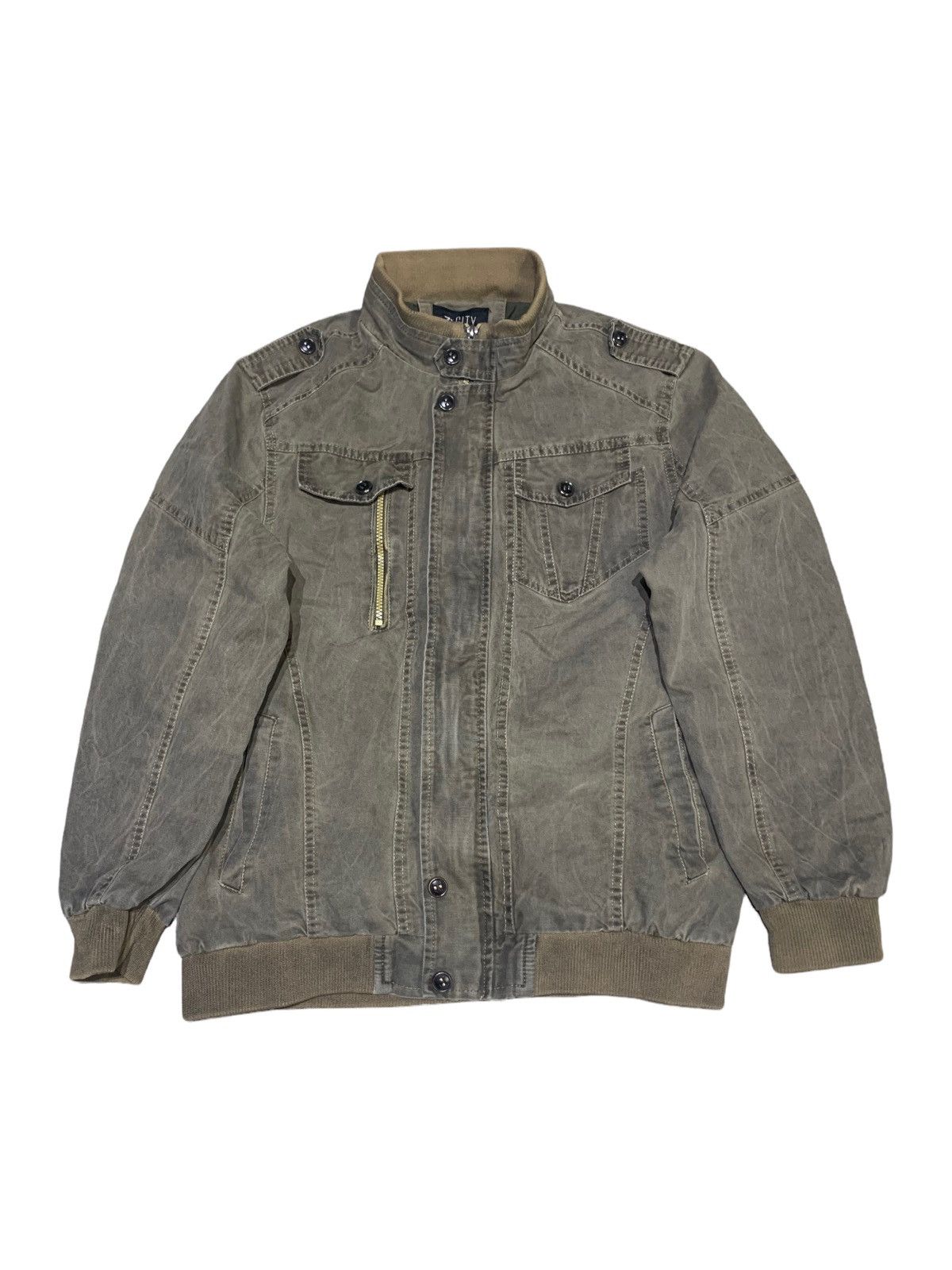 Japanese Brand 77 City Tactical Faded Brown Jacket Size US XS / EU 42 / 0 - 1 Thumbnail