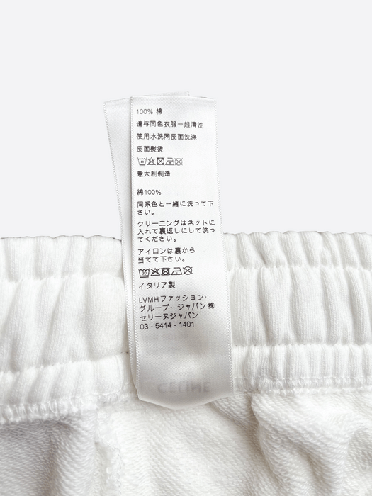 Celine Celine White Logo Sweatpants | Grailed