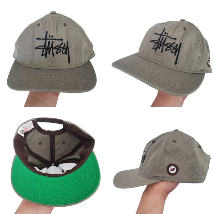 Vintage Rare VTG 90s Stussy Authentic Caps USA Made Snapback Hat OS