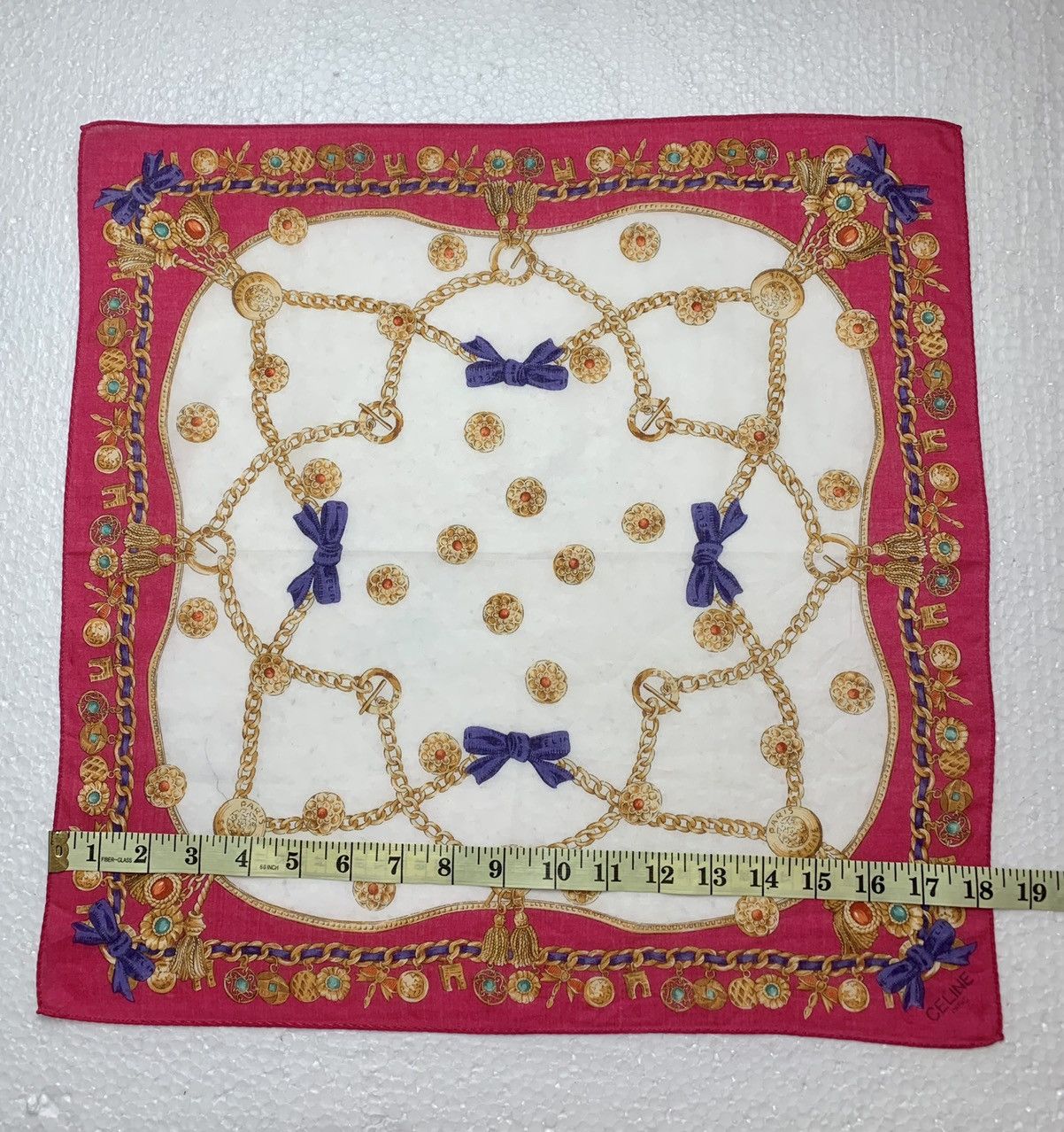 Celine Celine Paris Luxury Handkerchief Pocketsquare Size ONE SIZE - 6 Thumbnail