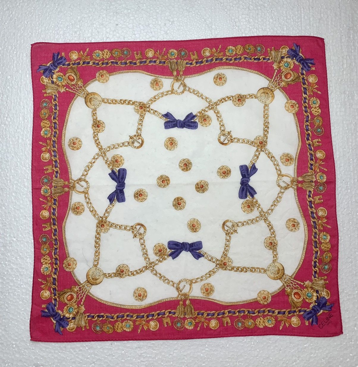 Celine Celine Paris Luxury Handkerchief Pocketsquare Size ONE SIZE - 3 Thumbnail