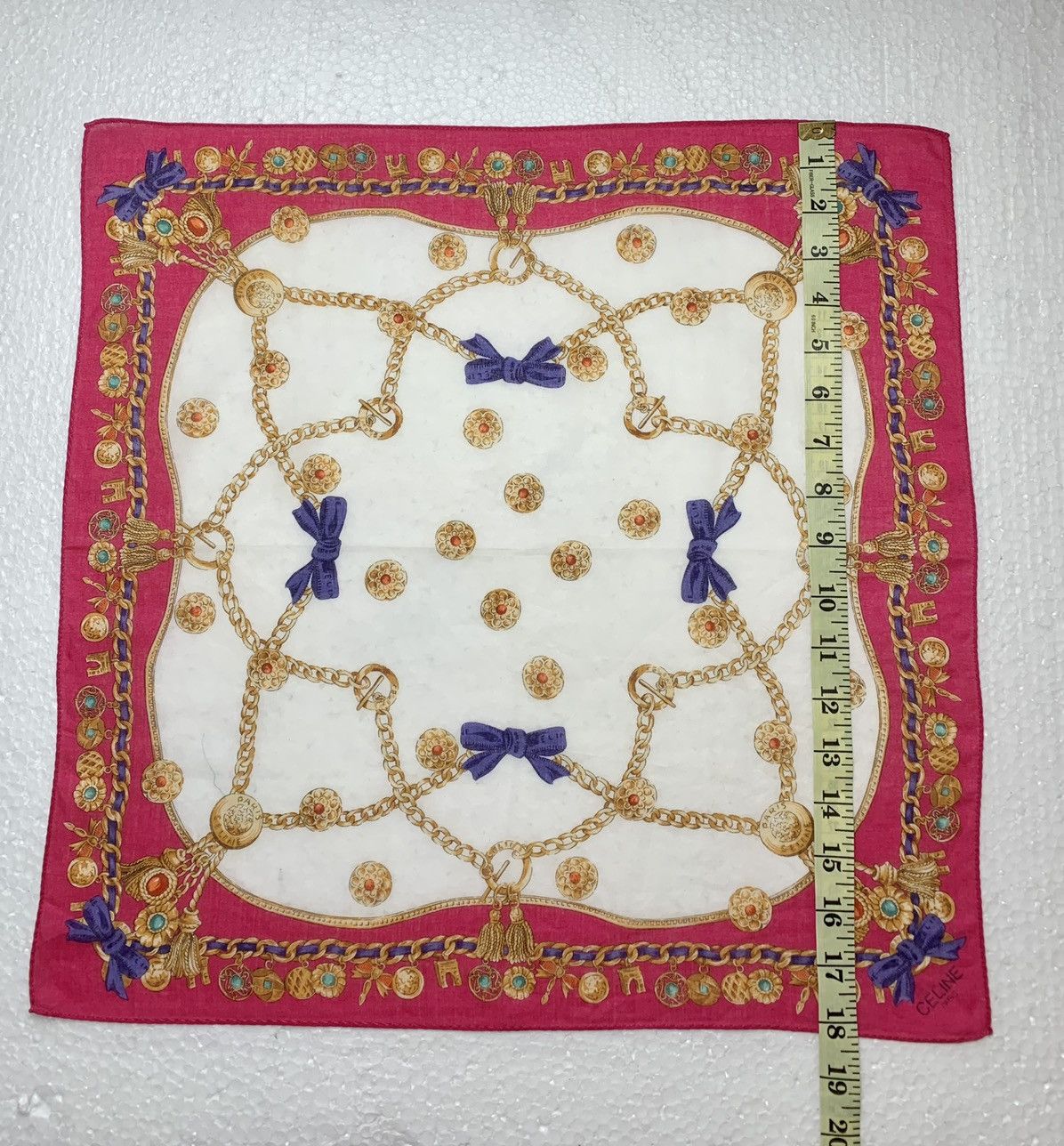 Celine Celine Paris Luxury Handkerchief Pocketsquare Size ONE SIZE - 5 Thumbnail