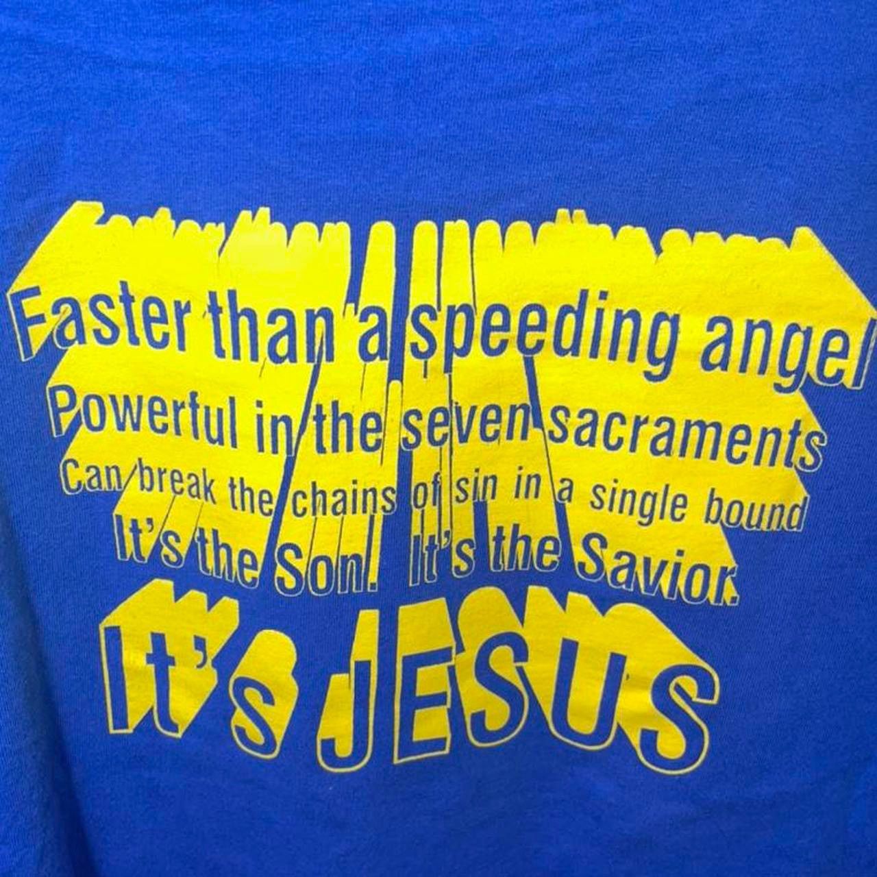 DC Comics × Vintage Vintage Jesus Superman Tee Christ Christian church Size US XL / EU 56 / 4 - 1 Thumbnail