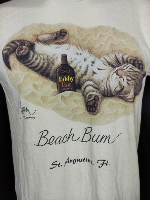 beach bum cat t shirt