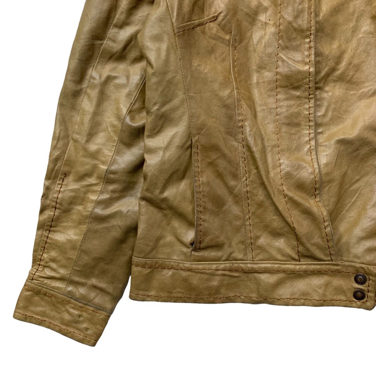 FORNASETTI 🇮🇹Fornarina Leather Jacket Size US XXS / EU 40 - 5 Thumbnail