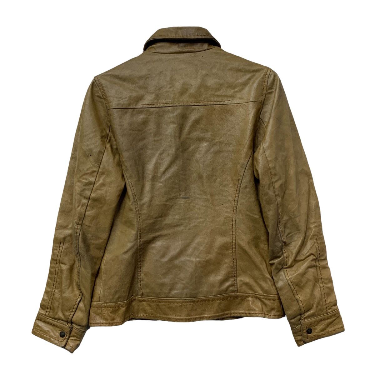 FORNASETTI 🇮🇹Fornarina Leather Jacket Size US XXS / EU 40 - 7 Thumbnail