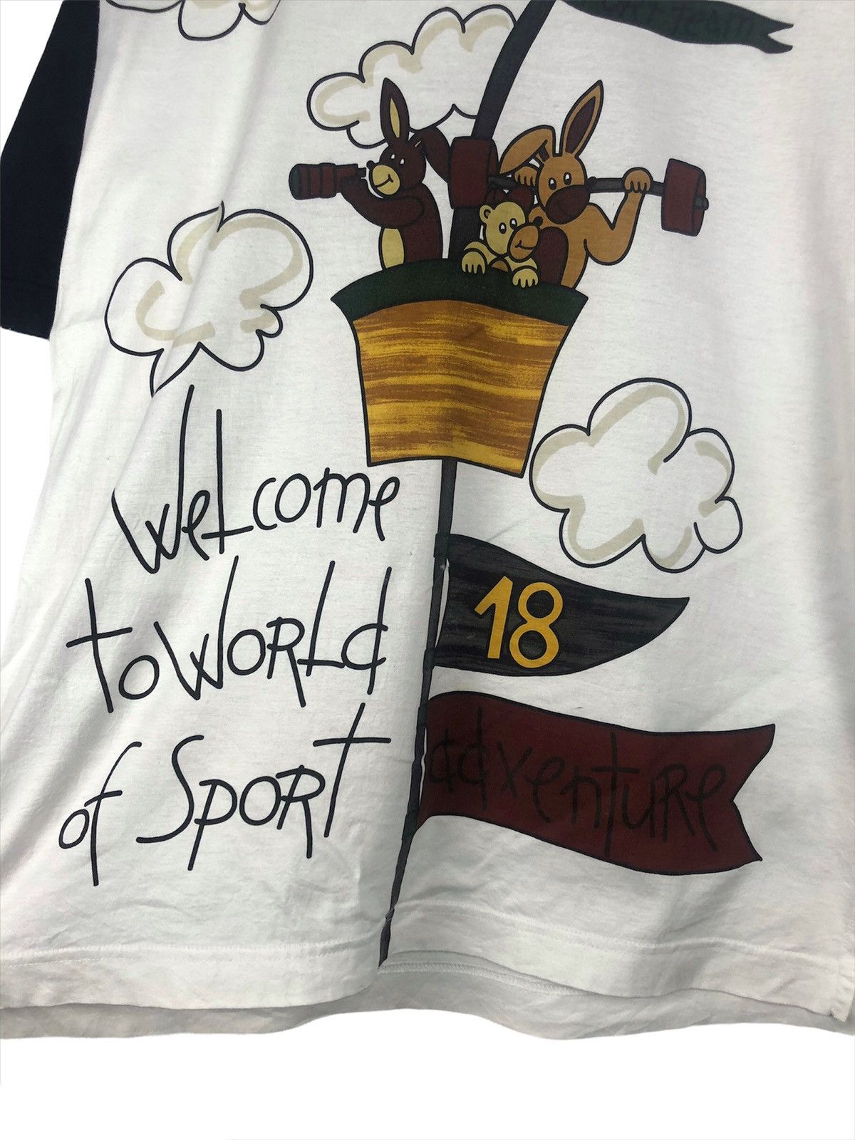 Jean Charles De Castelbajac Vintage Castelbajac Sport Polo Tee Size US L / EU 52-54 / 3 - 3 Thumbnail