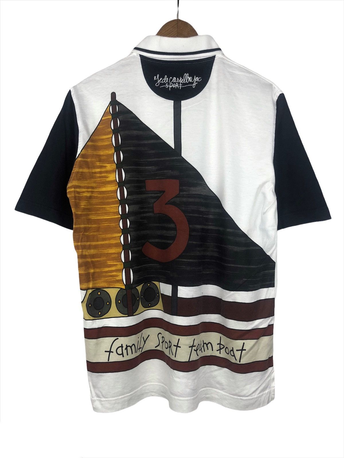 Jean Charles De Castelbajac Vintage Castelbajac Sport Polo Tee Size US L / EU 52-54 / 3 - 2 Thumbnail