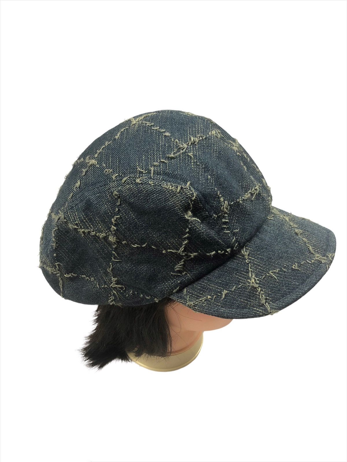 Japanese Brand Vintage 🇯🇵 Worker Hat Distressed Boro Design Size ONE SIZE - 1 Thumbnail