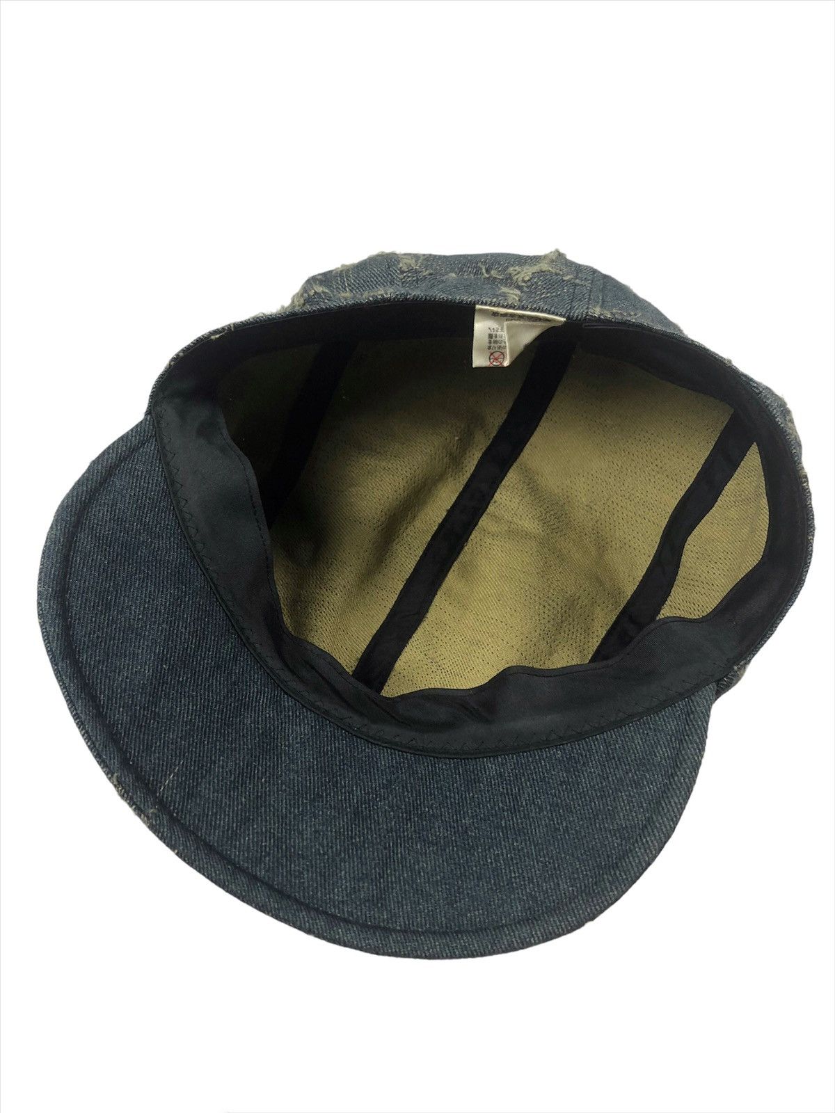 Japanese Brand Vintage 🇯🇵 Worker Hat Distressed Boro Design Size ONE SIZE - 7 Thumbnail