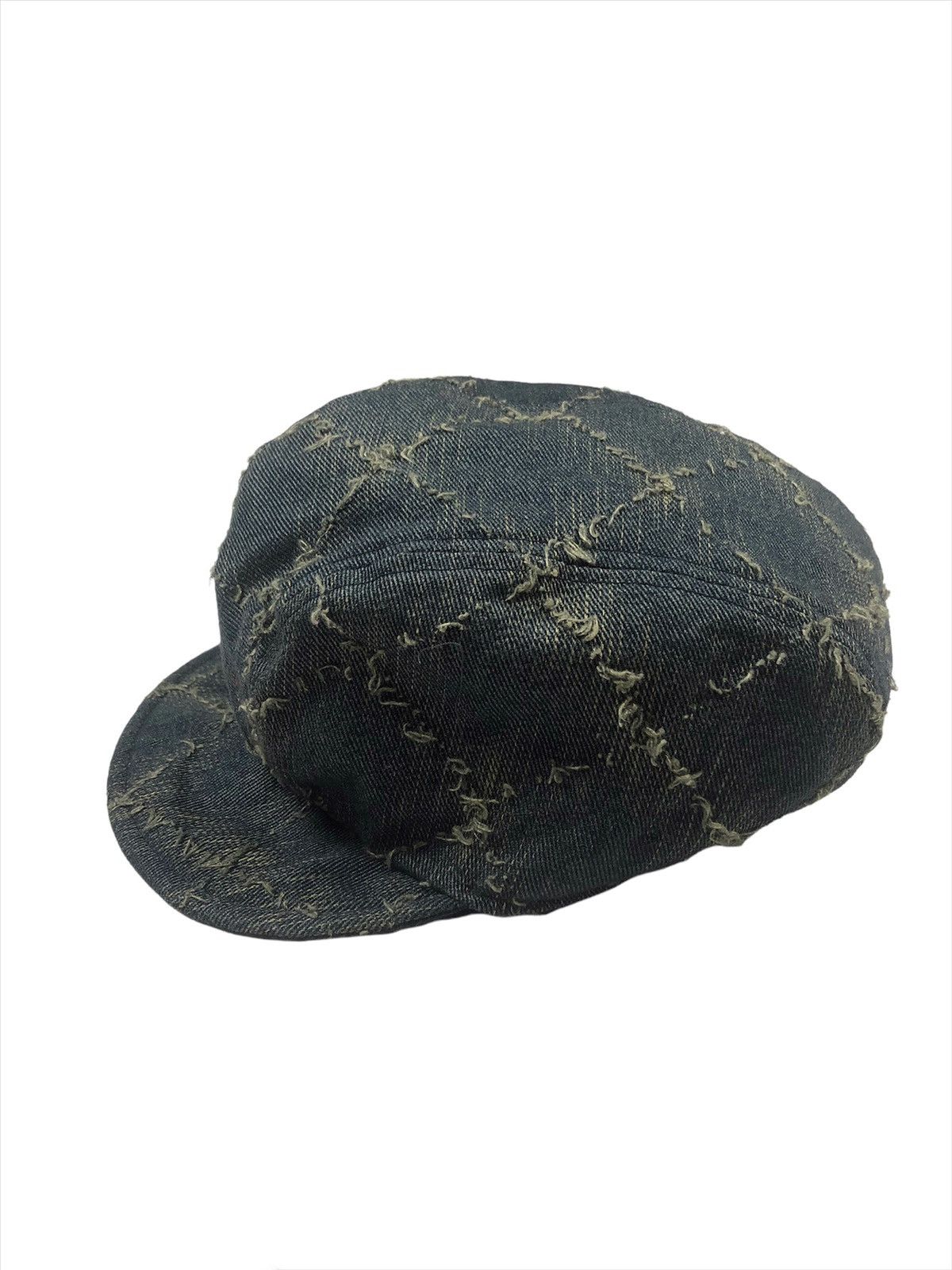 Japanese Brand Vintage 🇯🇵 Worker Hat Distressed Boro Design Size ONE SIZE - 5 Thumbnail