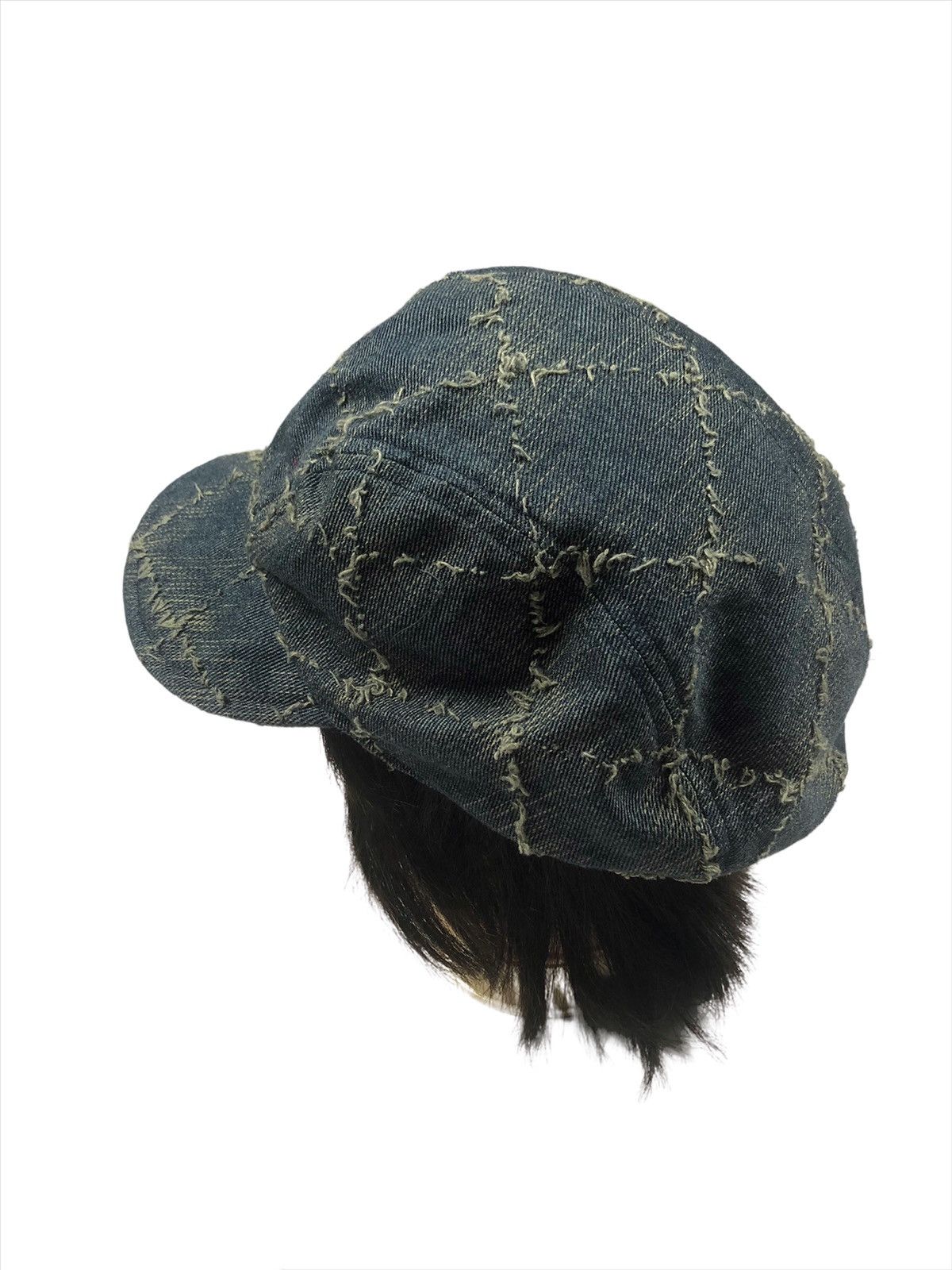 Japanese Brand Vintage 🇯🇵 Worker Hat Distressed Boro Design Size ONE SIZE - 9 Thumbnail