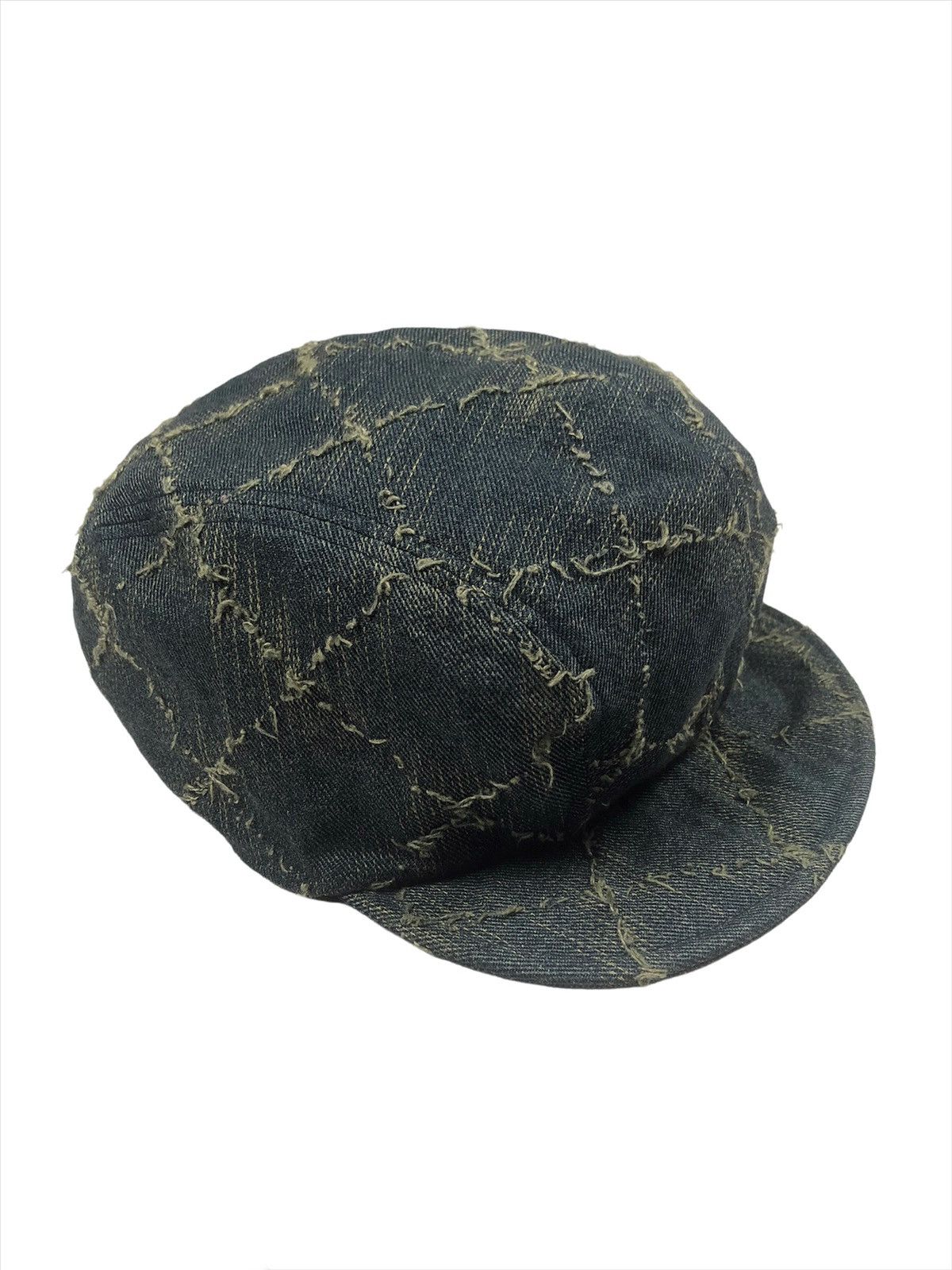 Japanese Brand Vintage 🇯🇵 Worker Hat Distressed Boro Design Size ONE SIZE - 2 Thumbnail