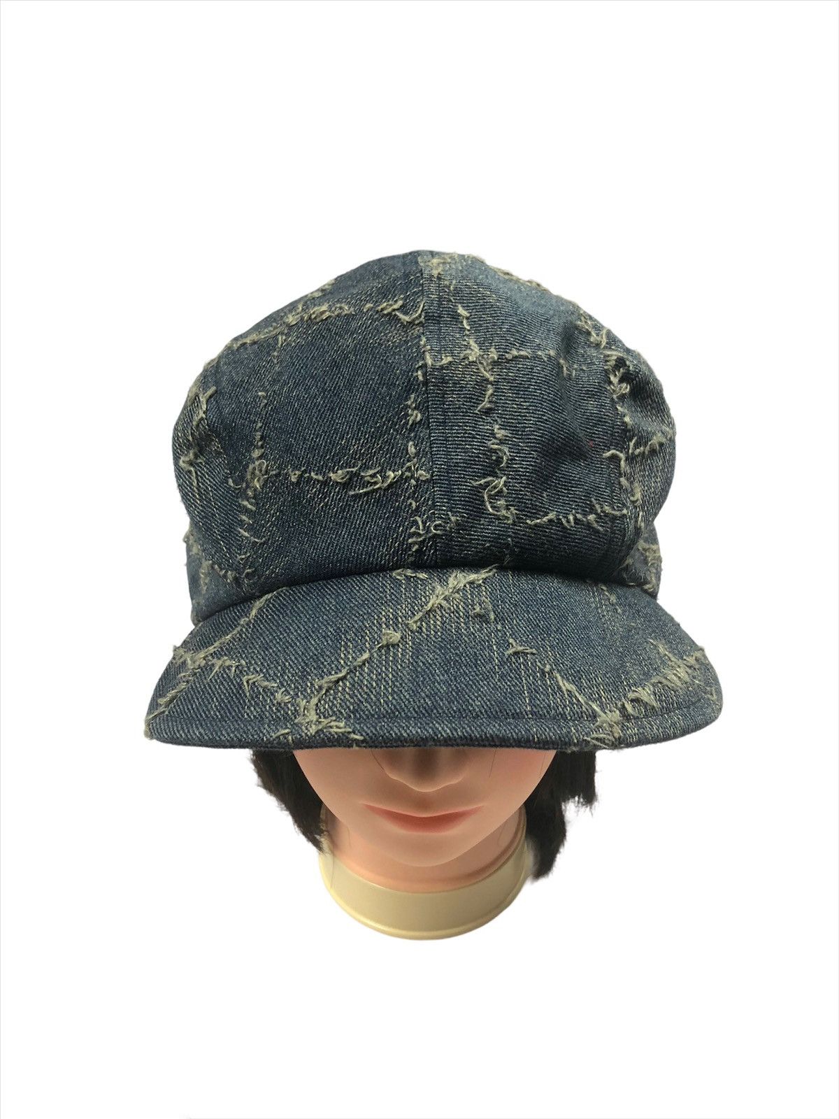Japanese Brand Vintage 🇯🇵 Worker Hat Distressed Boro Design Size ONE SIZE - 8 Thumbnail
