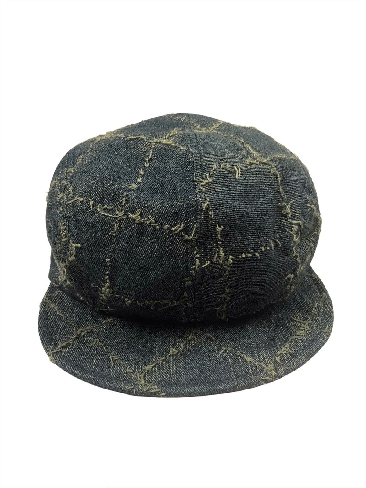 Japanese Brand Vintage 🇯🇵 Worker Hat Distressed Boro Design Size ONE SIZE - 3 Thumbnail