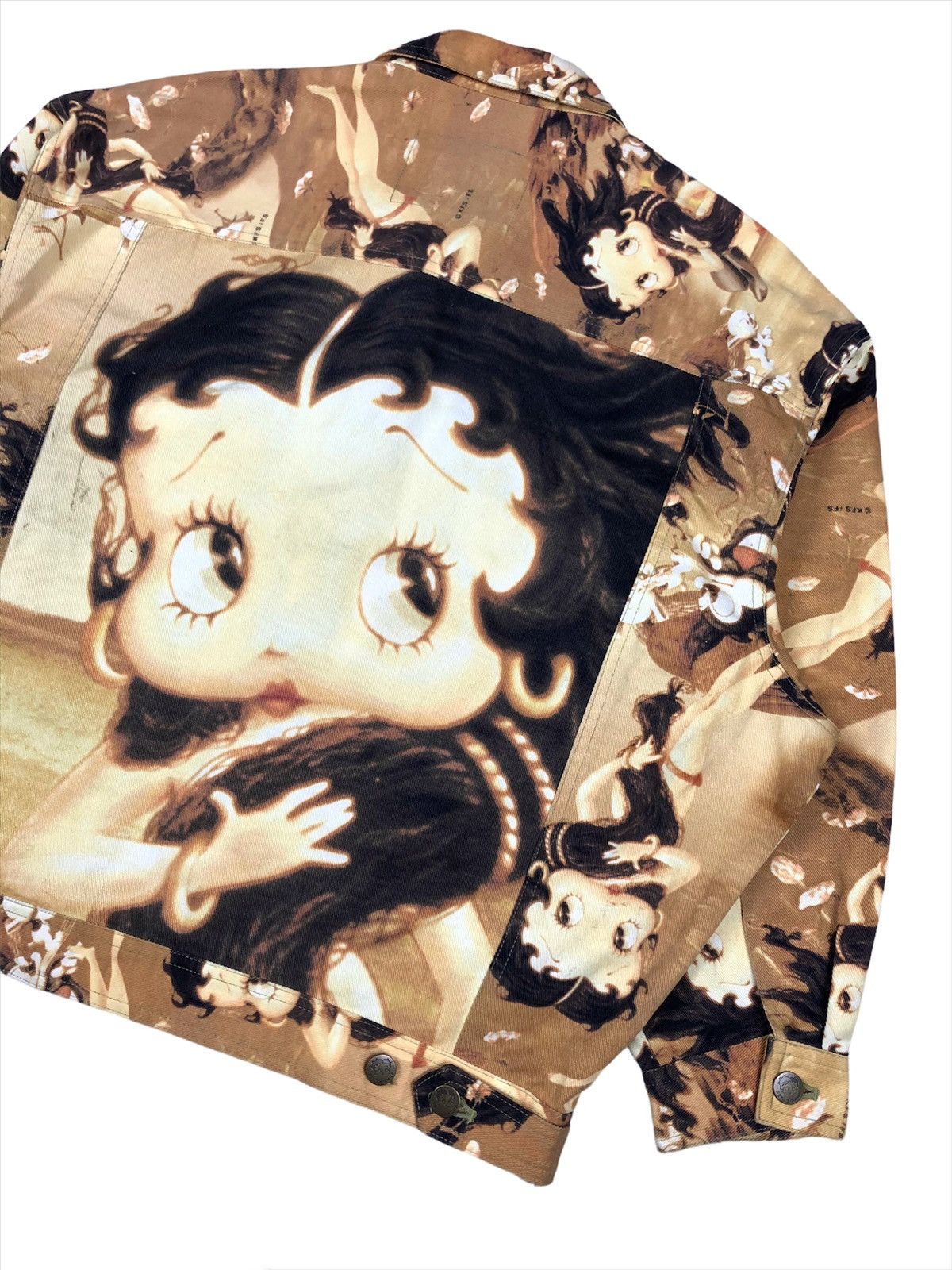 Cartoon Network RARE🔥True Vintage Betty Boop All Over Print Denim Jacket Size US M / EU 48-50 / 2 - 7 Thumbnail