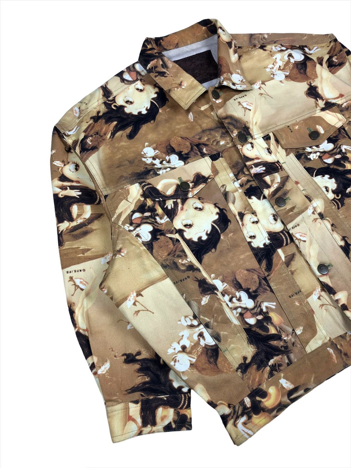 Cartoon Network RARE🔥True Vintage Betty Boop All Over Print Denim Jacket Size US M / EU 48-50 / 2 - 4 Thumbnail