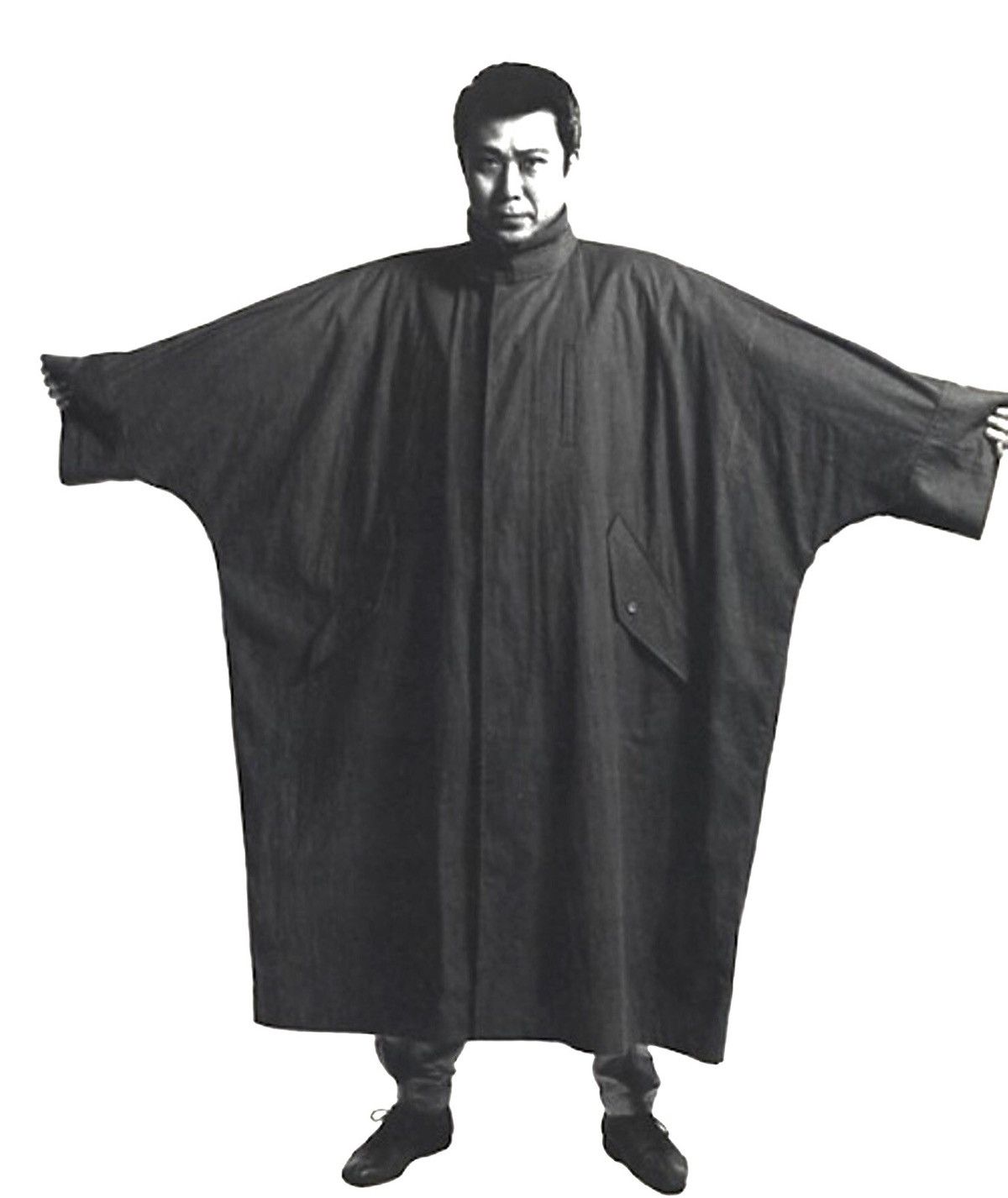 Issey Miyake Archive 80s Issey Miyake Stand Collar Overcoat Size US L / EU 52-54 / 3 - 1 Thumbnail
