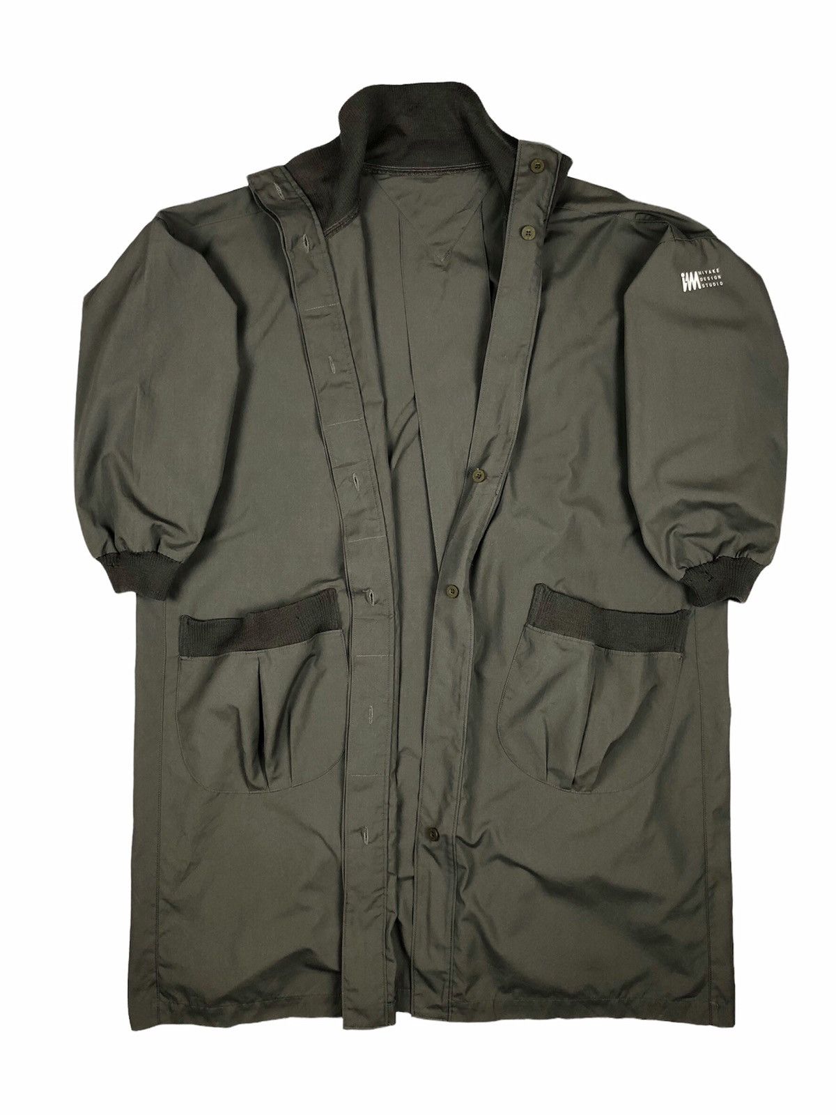 Issey Miyake Archive 80s Issey Miyake Stand Collar Overcoat Size US L / EU 52-54 / 3 - 3 Thumbnail