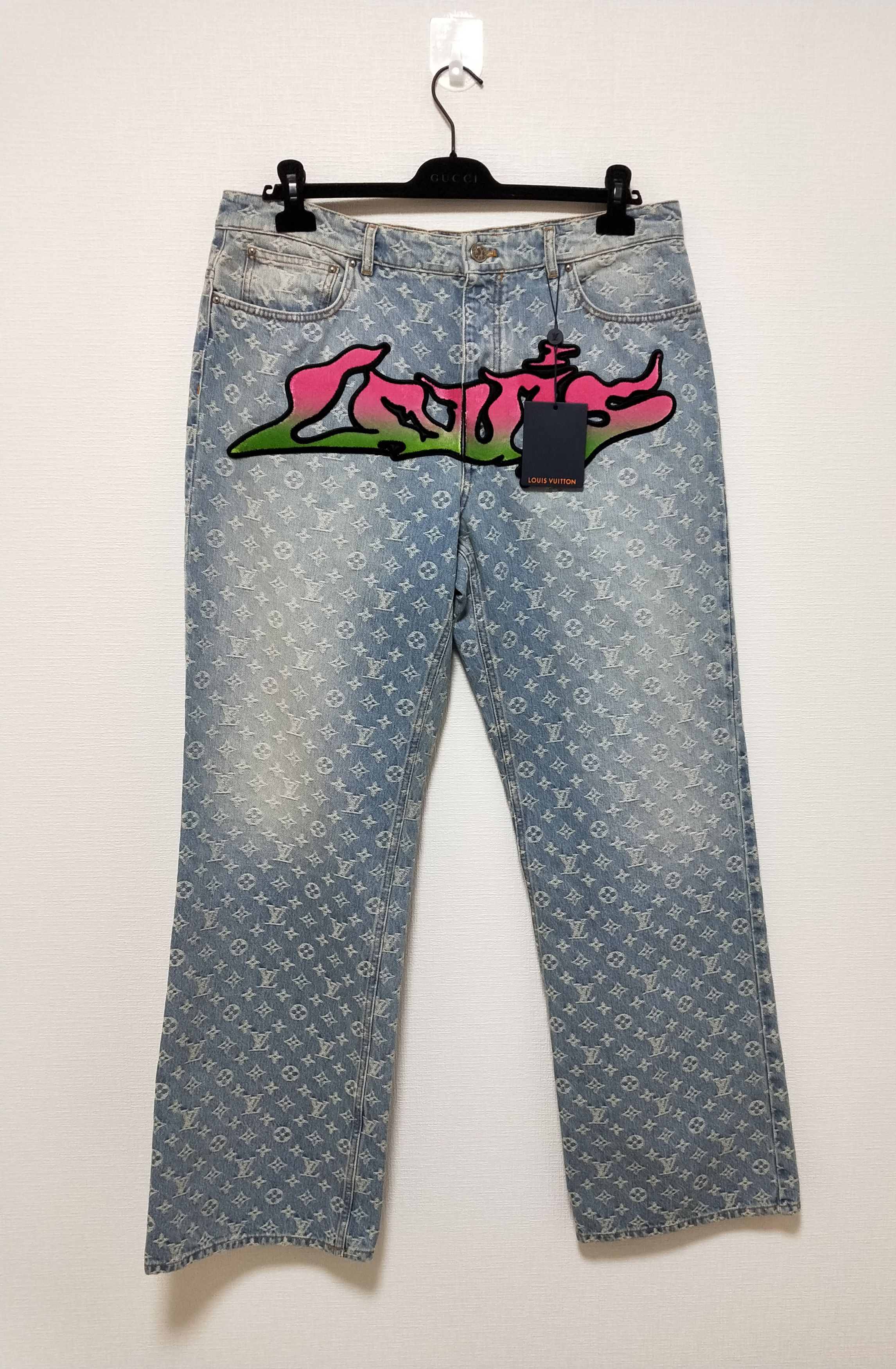 Fashion Drops on X: Louis Vuitton Baggy Denim Pants by Virgil