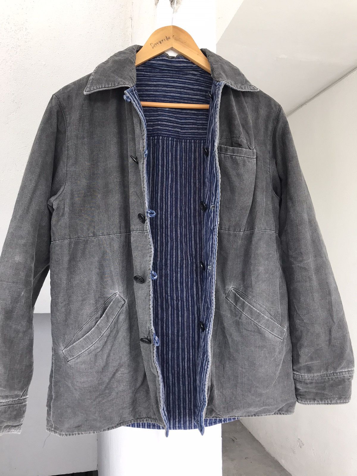 20471120 × Blue Blue Japan × Indigo PURE INDIGO BLUE BLUE JAPAN RIVERSIBLE JACKET Size US M / EU 48-50 / 2 - 18 Thumbnail