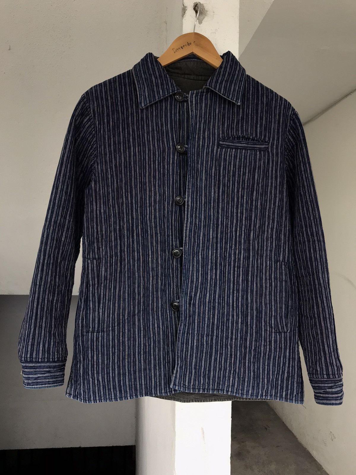 20471120 × Blue Blue Japan × Indigo PURE INDIGO BLUE BLUE JAPAN RIVERSIBLE JACKET Size US M / EU 48-50 / 2 - 2 Thumbnail