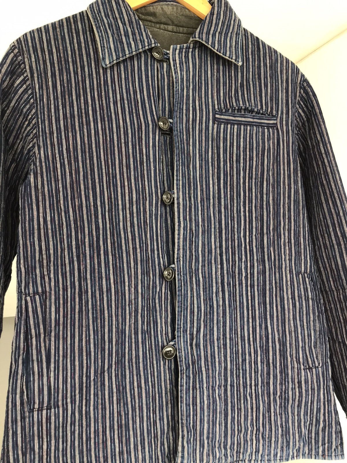 20471120 × Blue Blue Japan × Indigo PURE INDIGO BLUE BLUE JAPAN RIVERSIBLE JACKET Size US M / EU 48-50 / 2 - 8 Thumbnail