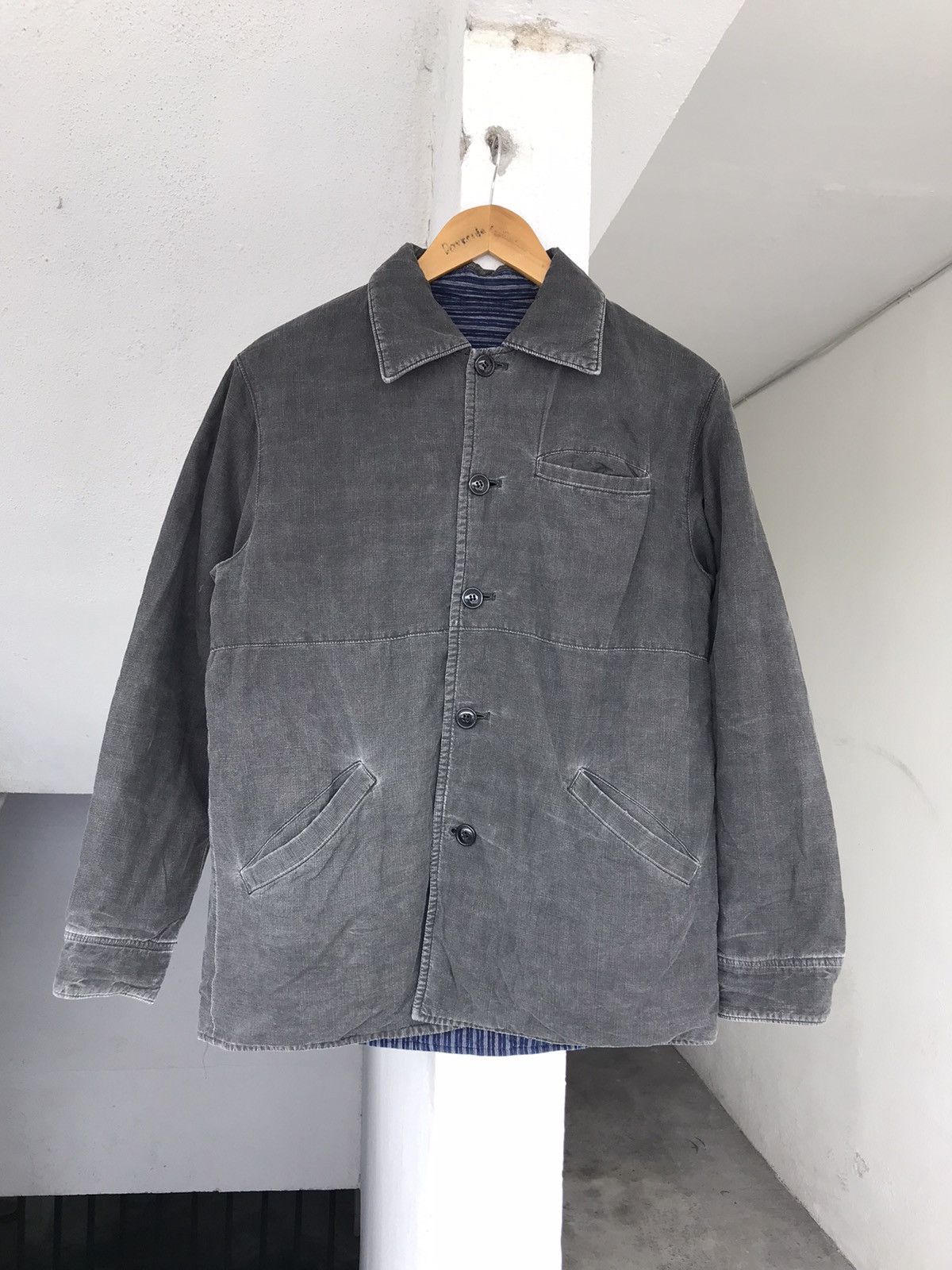 20471120 × Blue Blue Japan × Indigo PURE INDIGO BLUE BLUE JAPAN RIVERSIBLE JACKET Size US M / EU 48-50 / 2 - 15 Thumbnail